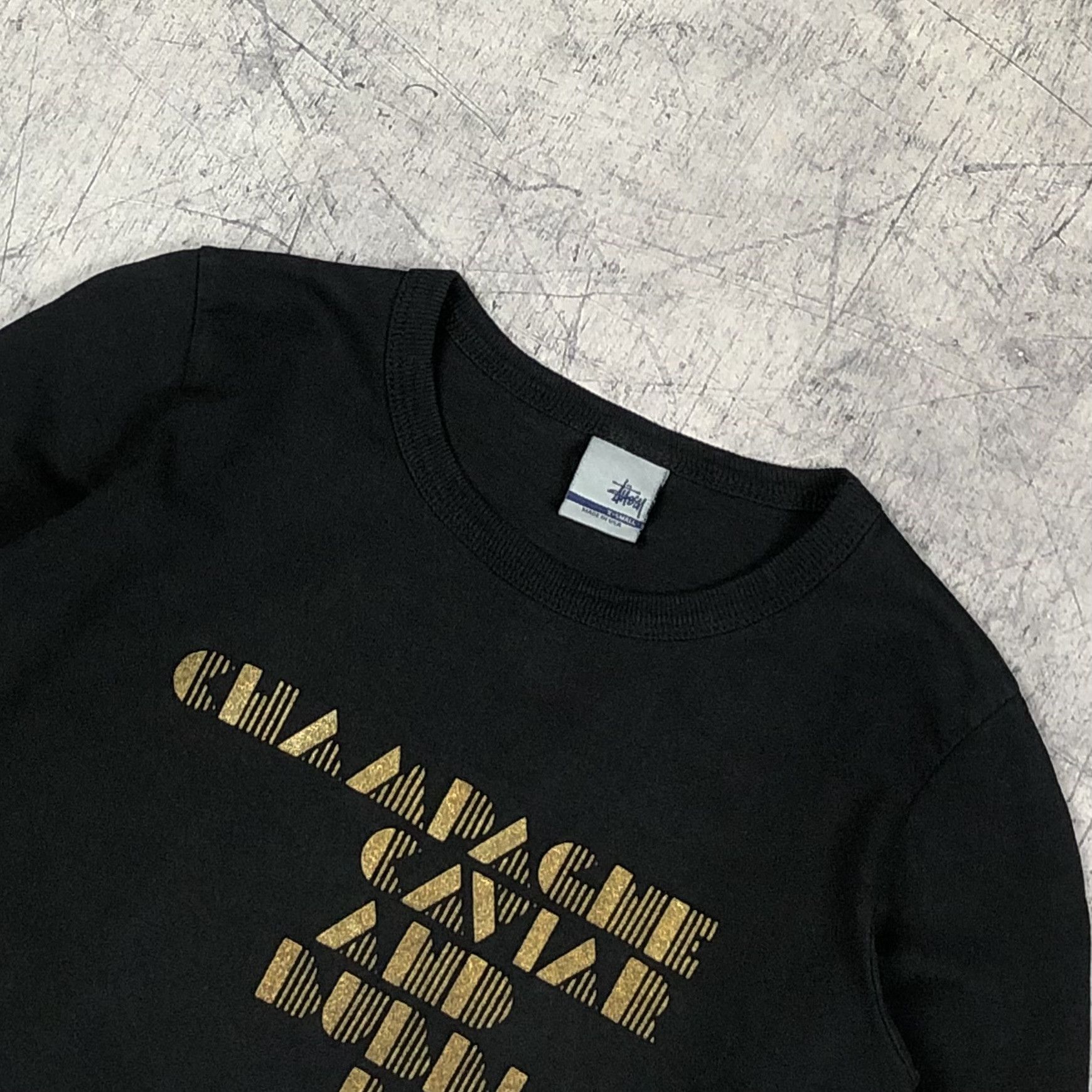 Stussy Vintage Stussy Champagne Caviar Long Sleeve Tee Size XS / US 0-2 / IT 36-38 - 5 Thumbnail