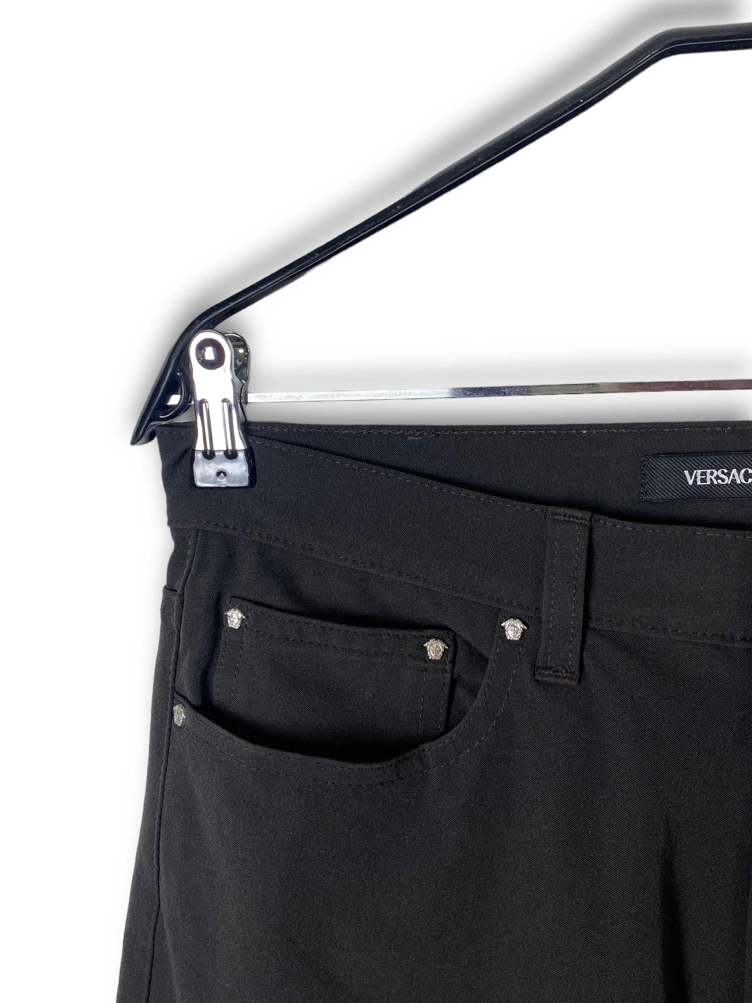 Versace Jeans Couture Vintage VERSACE Black Pants M495 Size US 31 - 6 Thumbnail