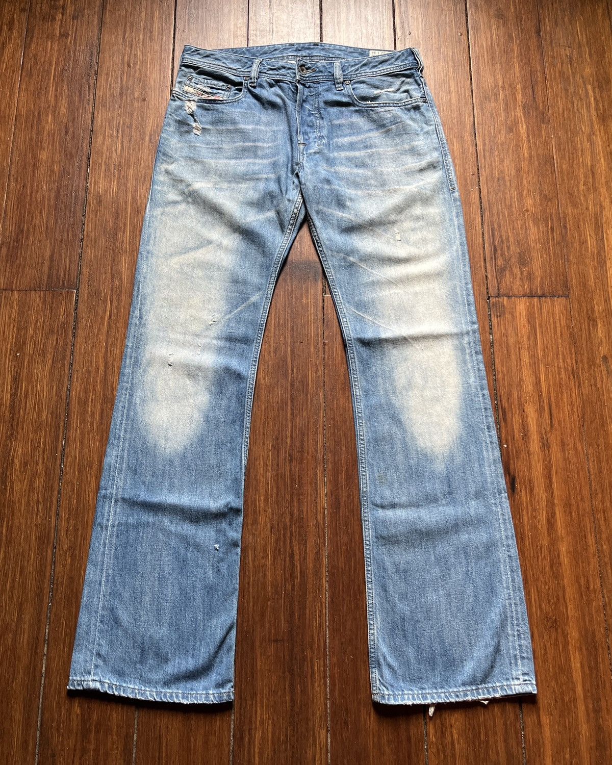Diesel Industry Zatiny Mudwash Blue Bootcut Jeans