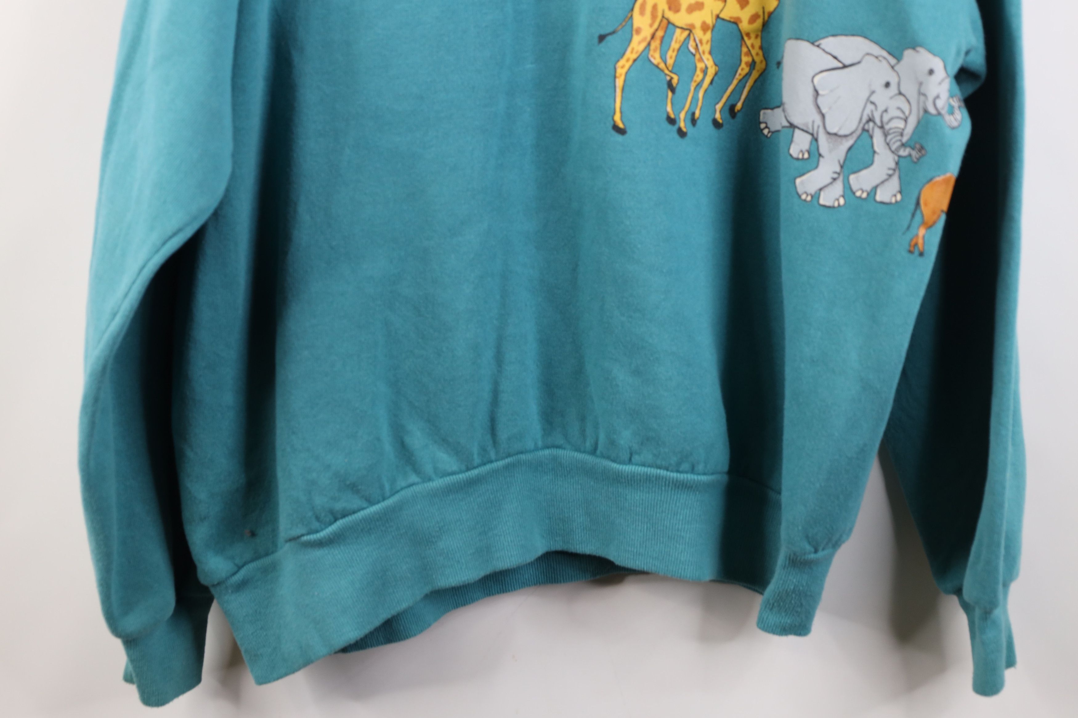 Vintage Vintage 90s Christian Noahs Ark Animals Layered Sweatshirt Size XL / US 12-14 / IT 48-50 - 16 Thumbnail