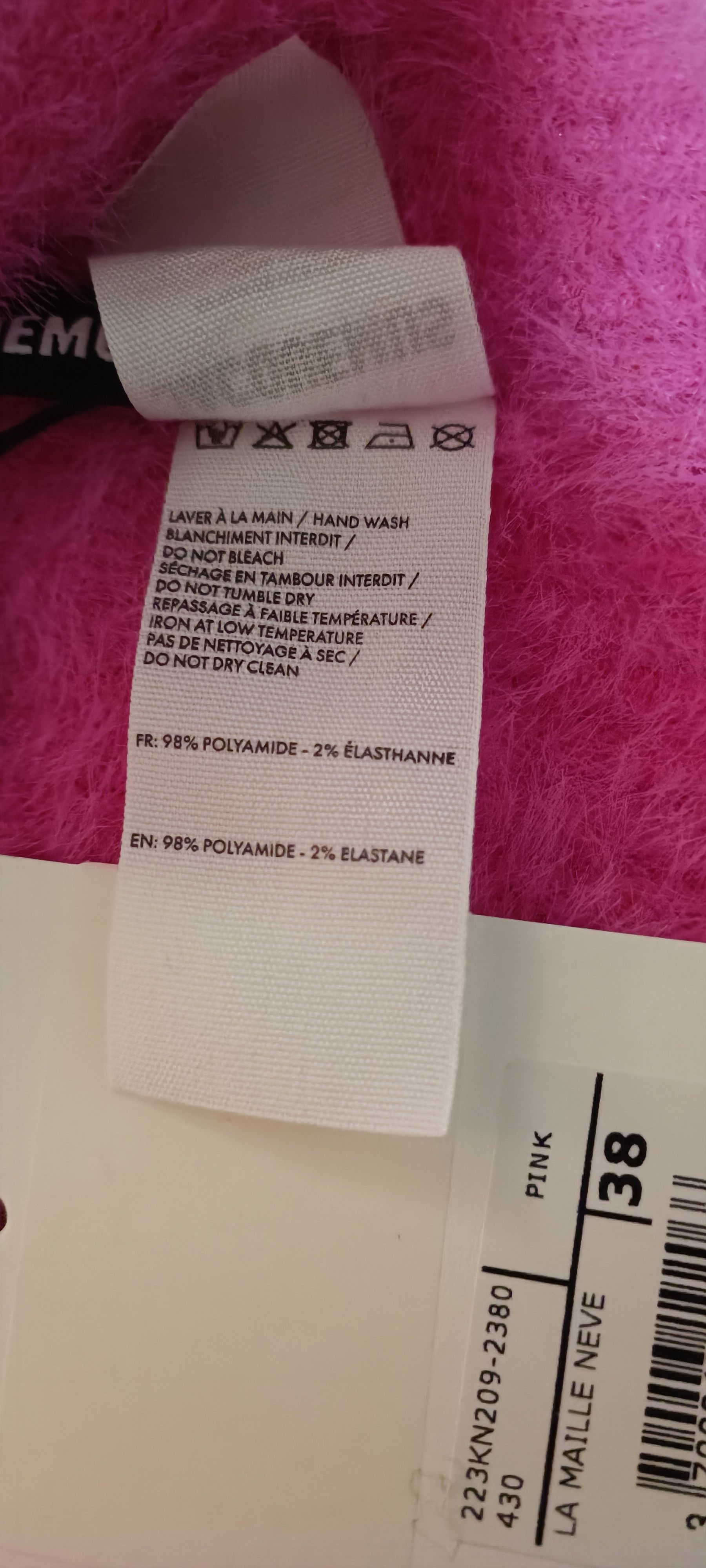 Jacquemus Pink / fuchsia top - synthetic mohair or synthetic hair Size M / US 6-8 / IT 42-44 - 5 Thumbnail