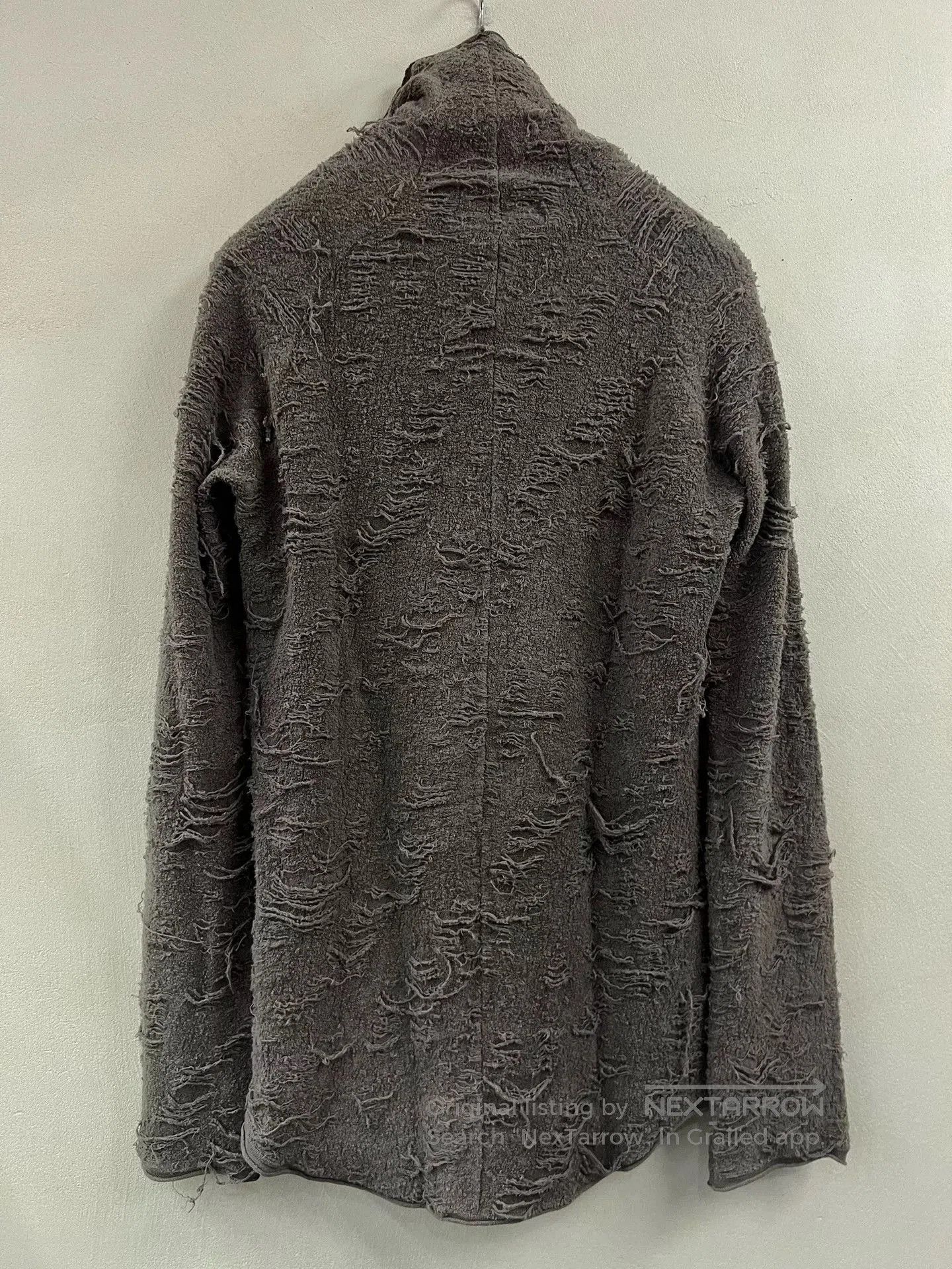 Julius Julius_7 Distressed High Neck Long Sleeve Top. Size US M / EU 48-50 / 2 - 6 Thumbnail
