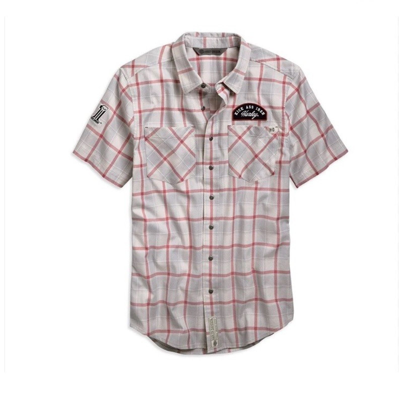 Harley Davidson Harley-Davidson Shirt Plaid Slim Fit Biker Skull Motorcycle Size US M / EU 48-50 / 2 - 1 Thumbnail