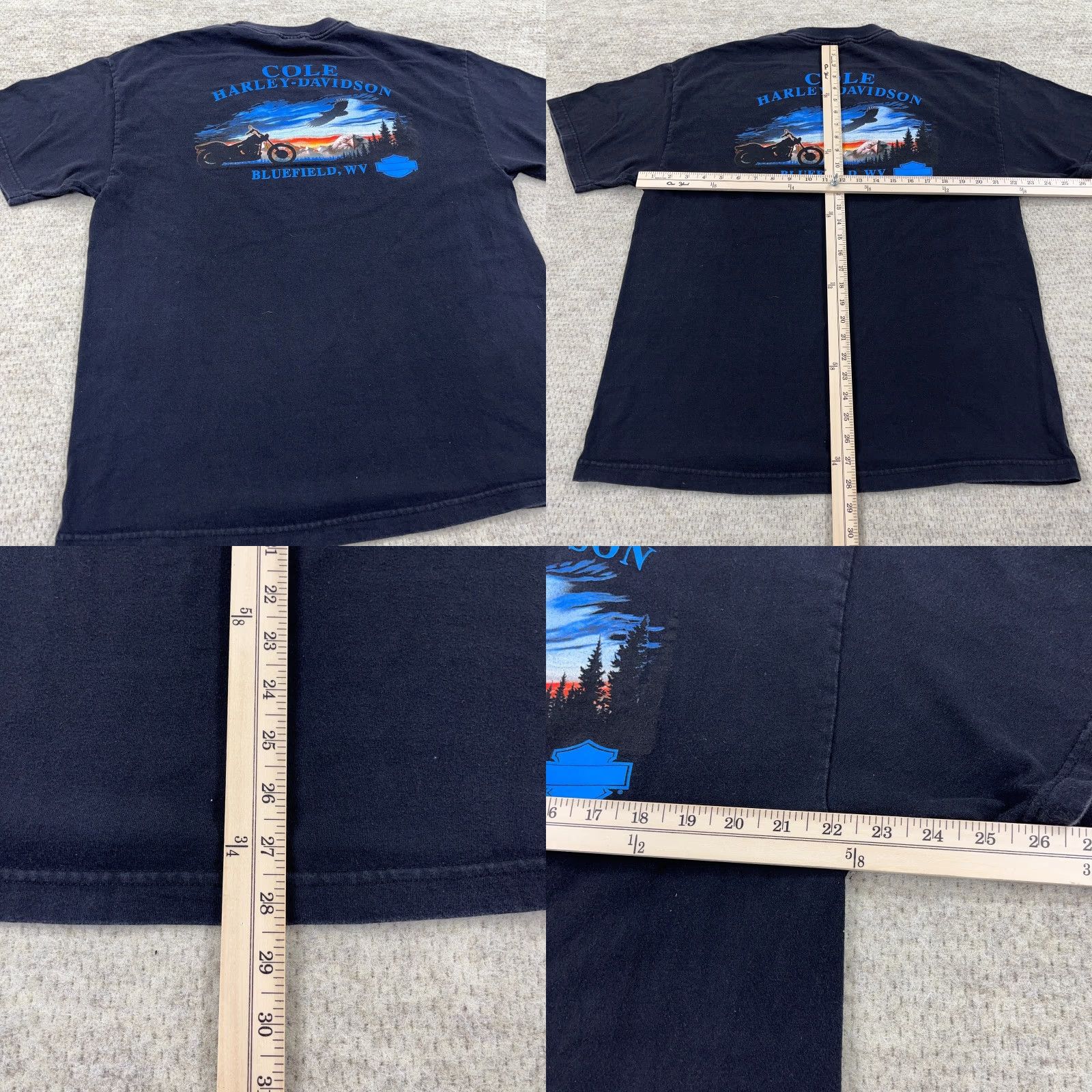 Harley Davidson VINTAGE Harley-Davidson Shirt Men XL Black Wings Shield Nature Eagle Biker B Shirt XL Black Harley-Davidson Men Vintage 80s Logo Retro USA Size US XL / EU 56 / 4 - 8 Thumbnail