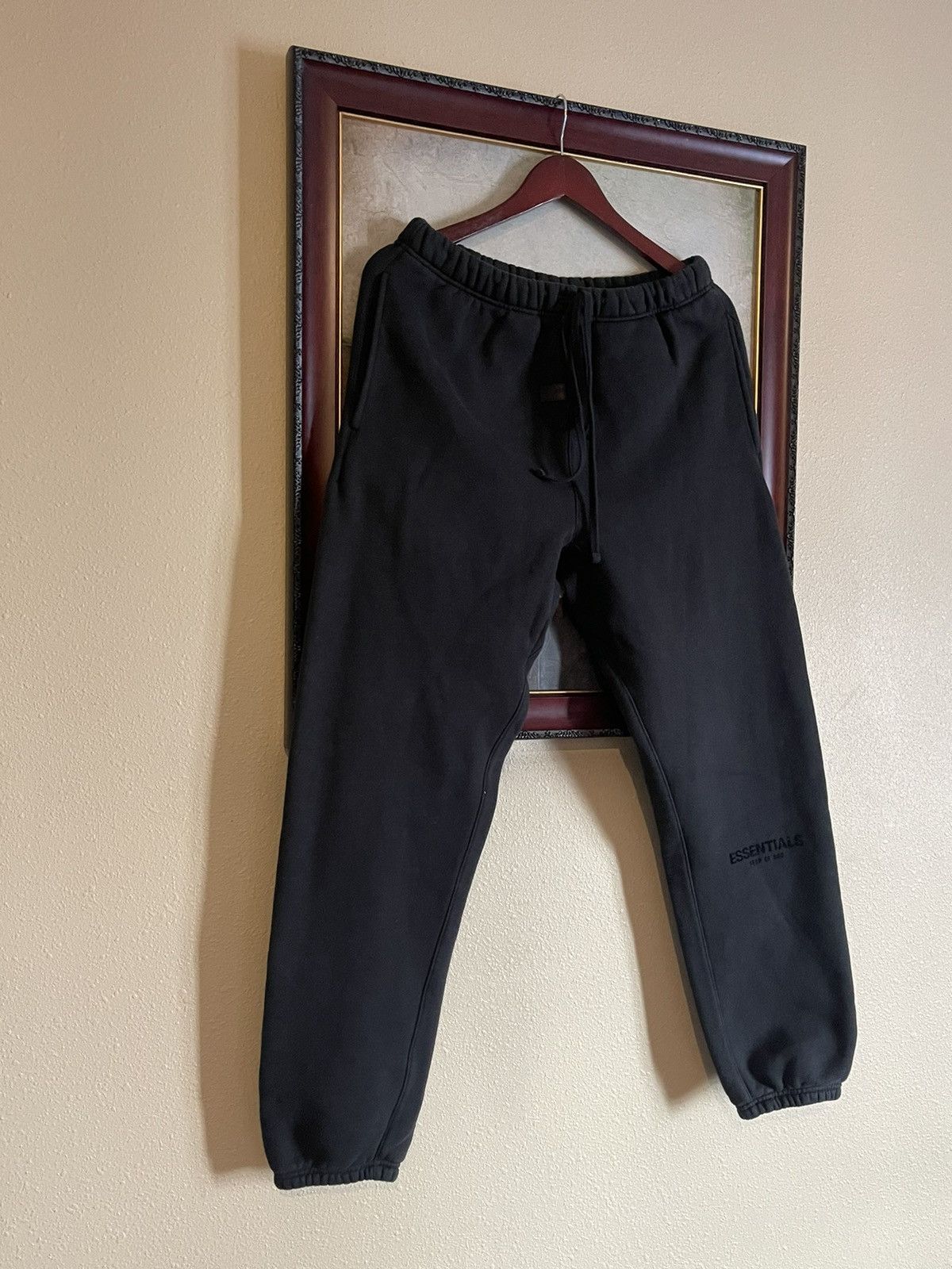 image of Essentials Essential Fear Of Good Men’S Pants Size M in Black, Men's