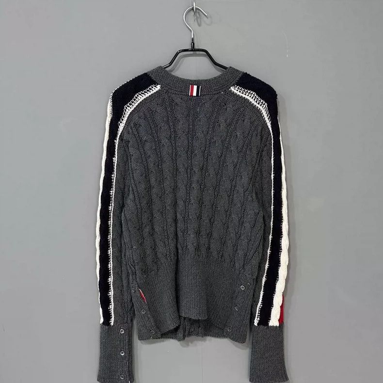Thom Browne Thom Browne Arm ribbed merino wool sweater Size US S / EU 44-46 / 1 - 3 Thumbnail