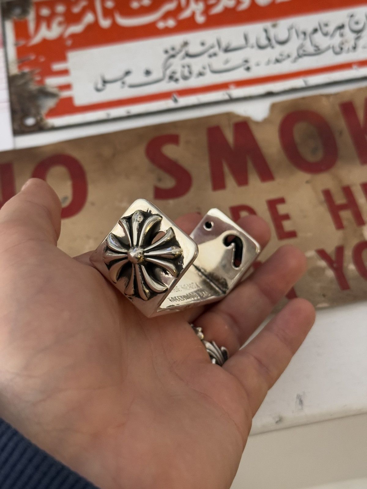 Chrome Hearts 🚭JOINT ROLLER🚭.925 SILVER 2002 GRAIL FLEUR JOINT CIG ROLLER Size ONE SIZE - 2 Thumbnail