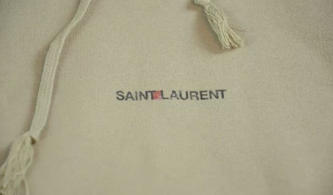 Saint Laurent Paris Saint Laurent Paris Logo Hoodie Size US M / EU 48-50 / 2 - 2 Thumbnail