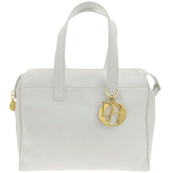 image of Dior Logo Plate Tote Bag White, Women's