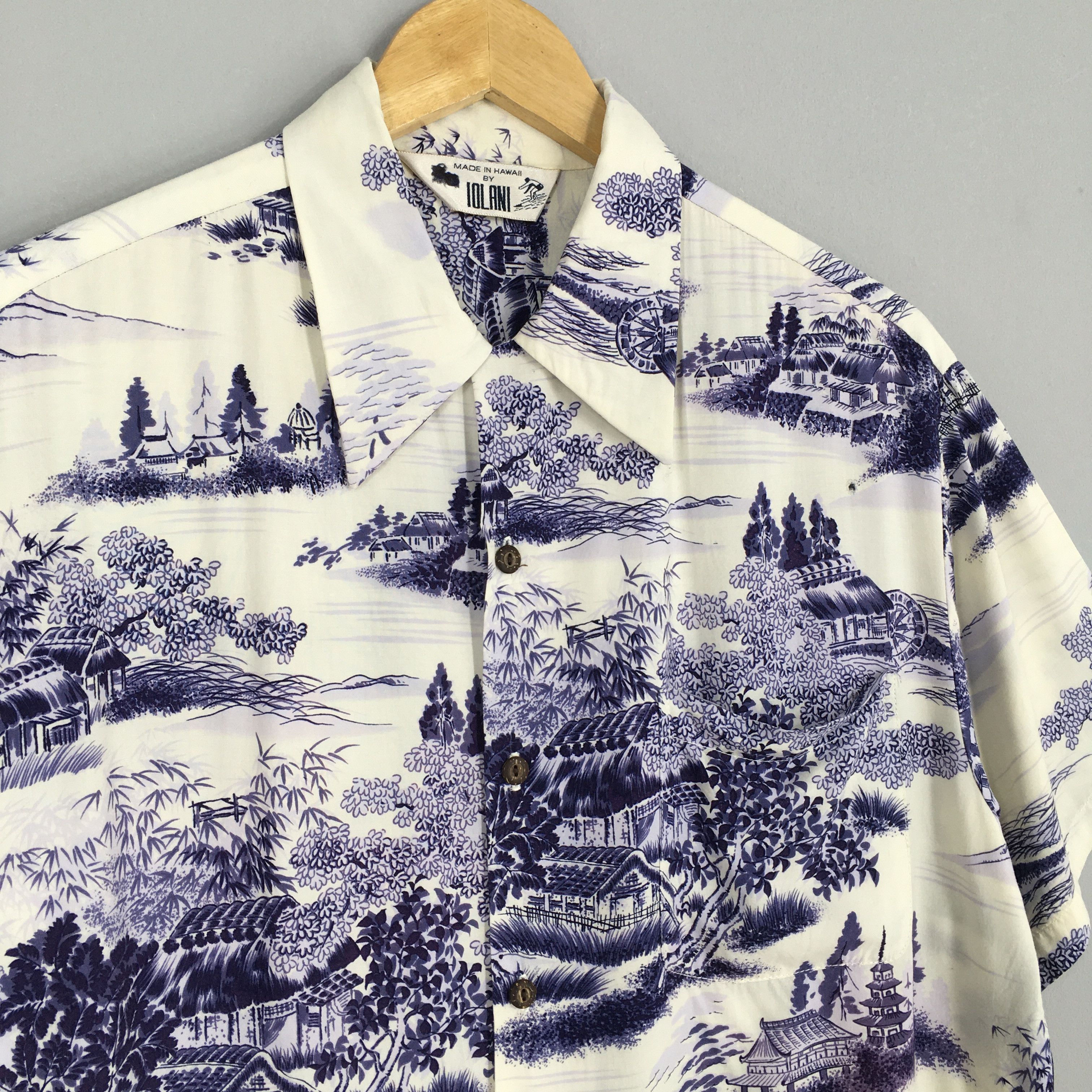 IOLANI Made In Hawaii Iolani Patina Japanese Culture Rayon Shirt M Size US M / EU 48-50 / 2 - 3 Thumbnail