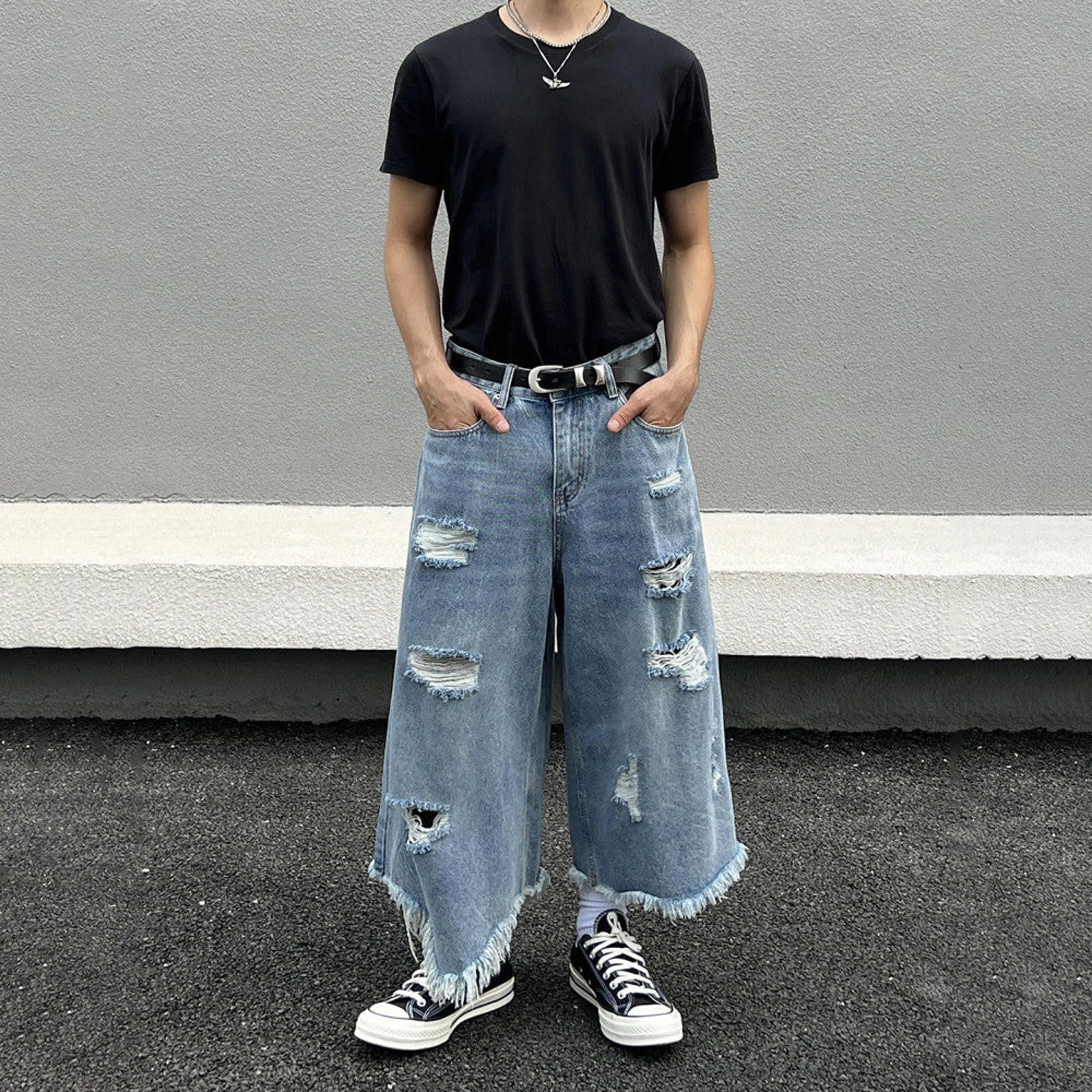 Ripped Ultra Long Distressed Jorts