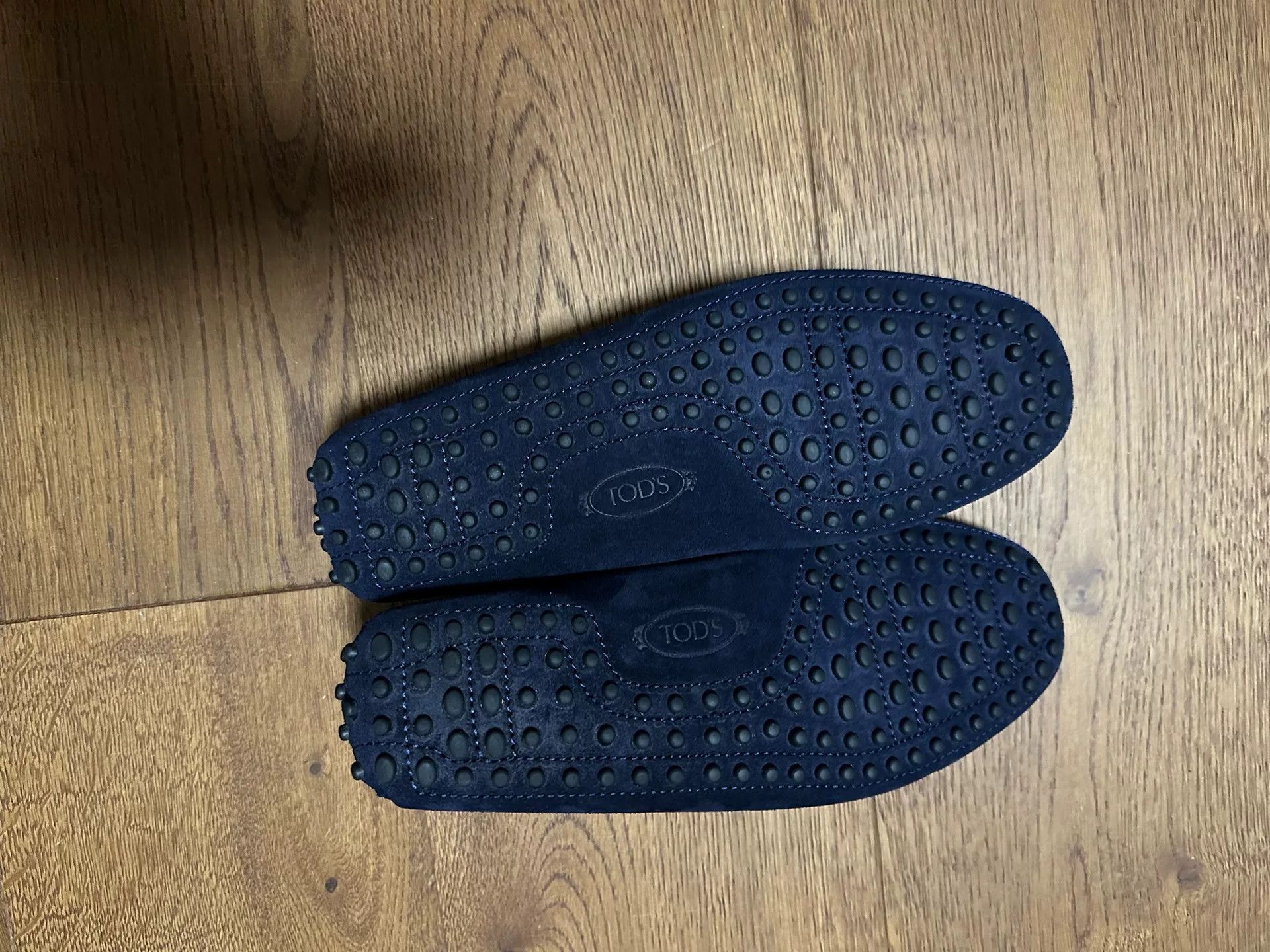 Tods New Suede Driving Shoes/ in Blue, Men's (Size 7) — image 4 of 5