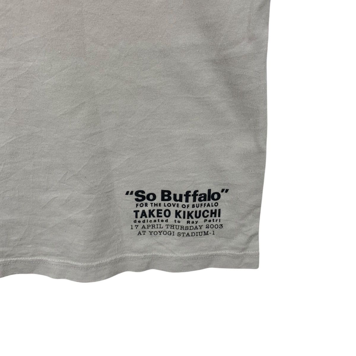 Takeo Kikuchi Vintage TAKEO KIKUCHI x RAY PETRI Buffalo Homage Tee Shirt Size US S / EU 44-46 / 1 - 8 Thumbnail