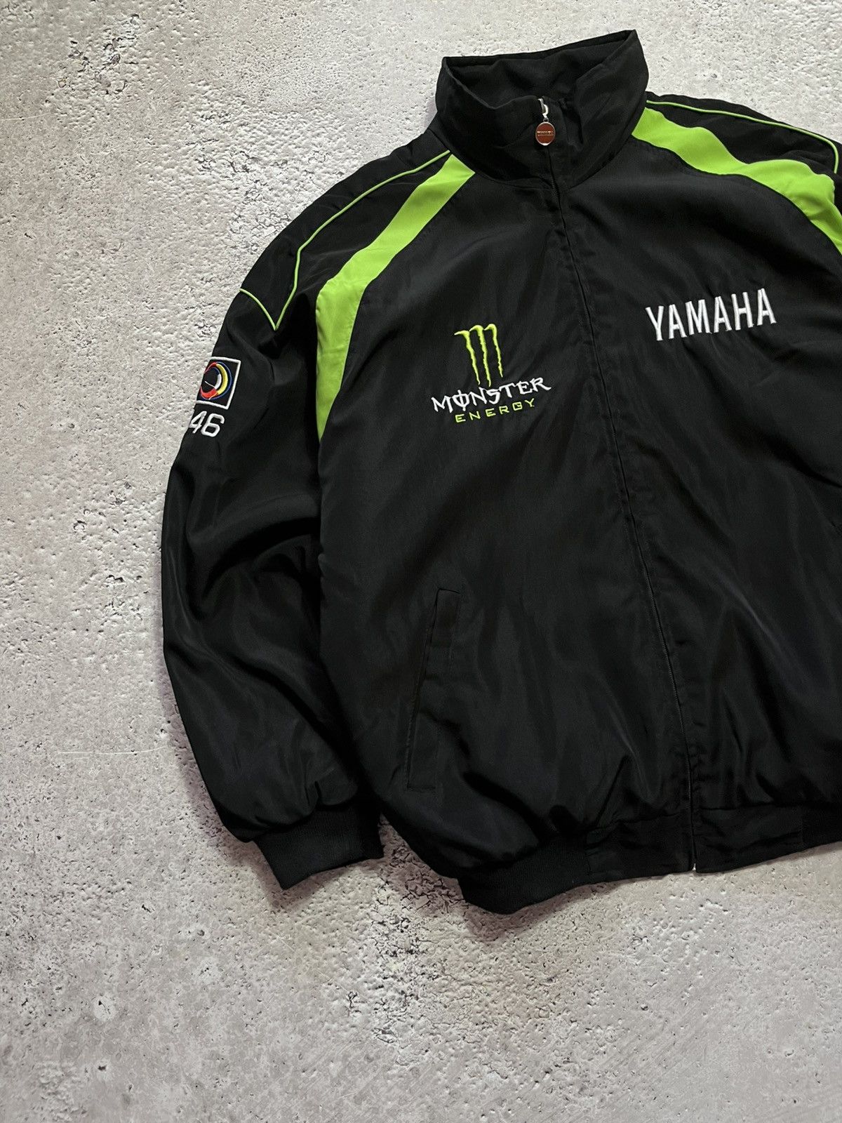 Vintage × Yamaha Yamaha Monster Energy VR46 Racing Jacket Black Green XL Size US XL / EU 56 / 4 - 3 Thumbnail