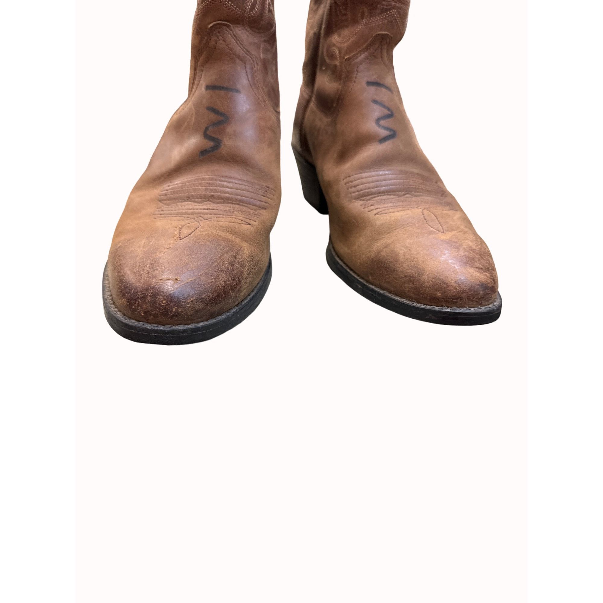 Ariat Ariat men’s brown leather western boots shoes 8B SKU 5548 Size US 8 / EU 41 - 4 Thumbnail