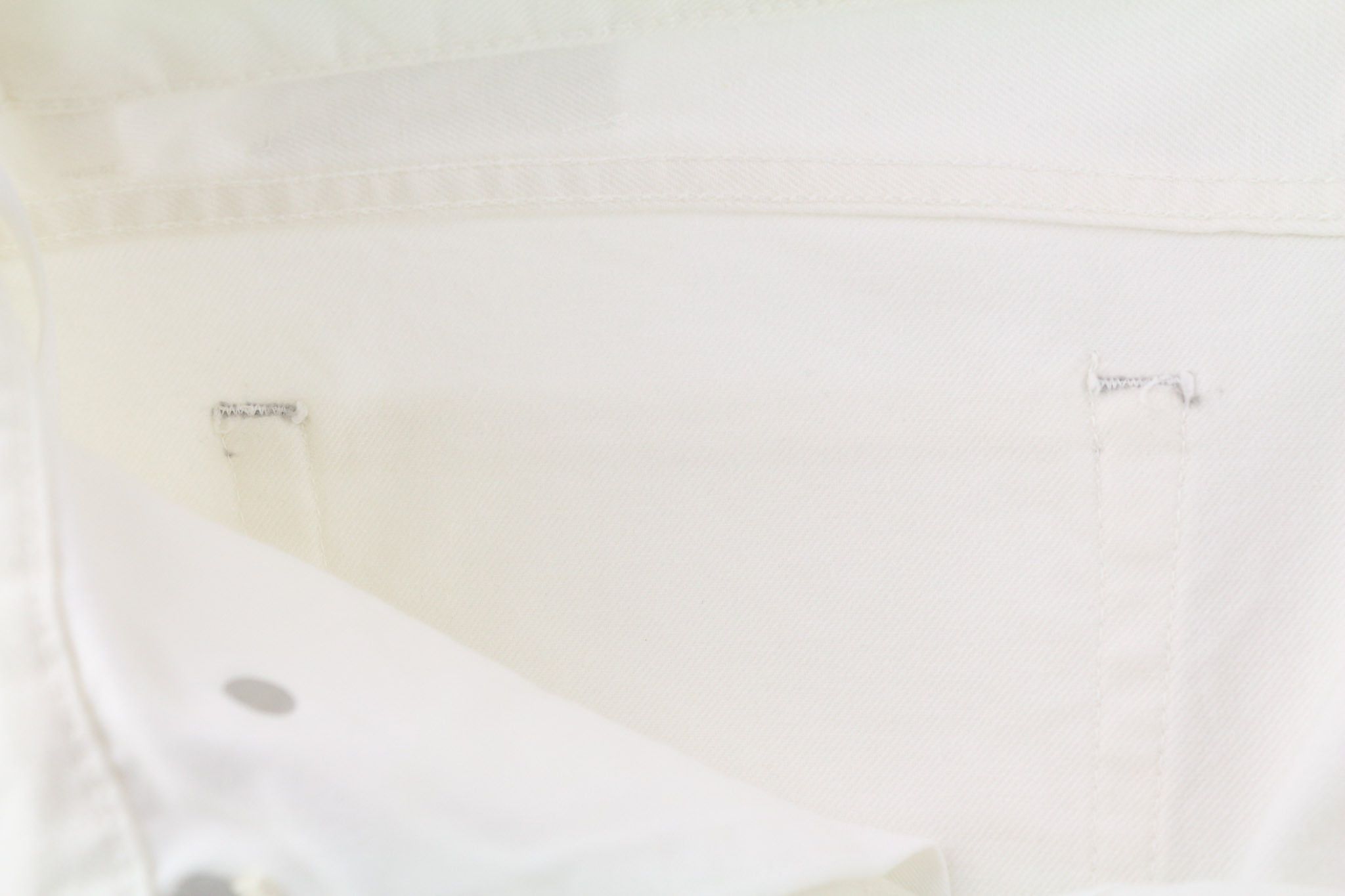 Off-White 90S LOGO W34 Straight Cotton Raw White Button Fly 80239 Size US 34 / EU 50 - 15 Thumbnail