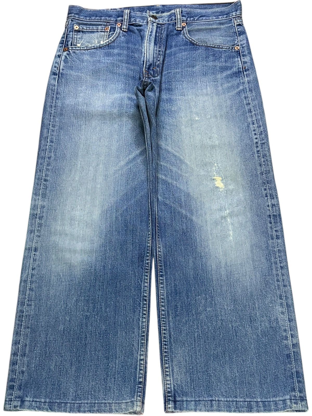 Levi's Vintage 80s Levis 503 Mud Wash Distressed Loose Baggy Jeans Size US 32 / EU 48 - 1 Thumbnail