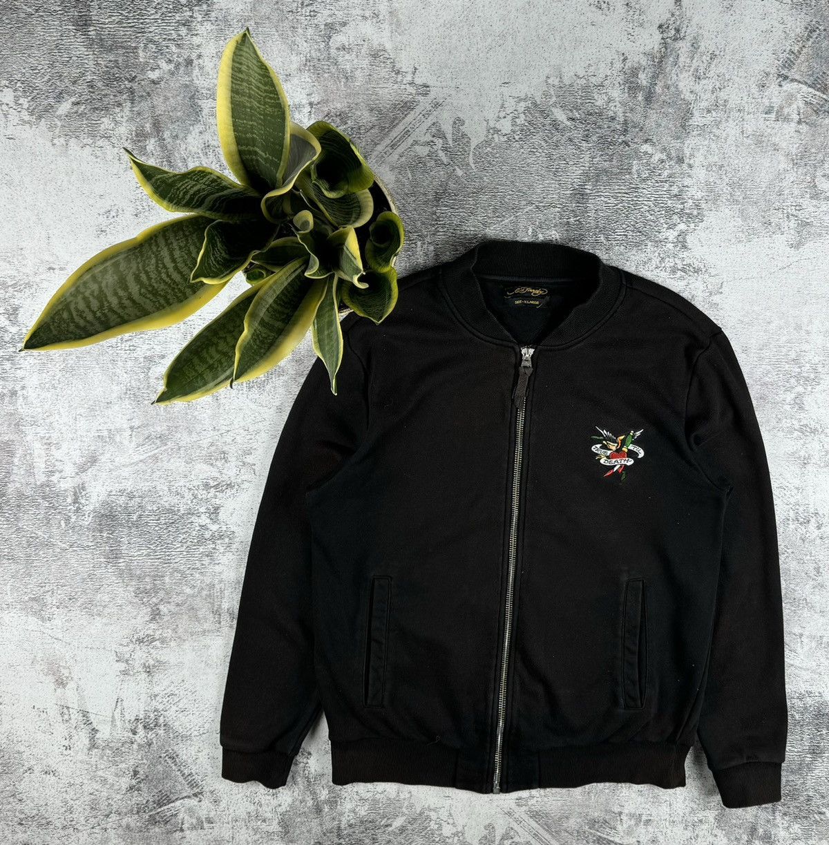 Ed Hardy Ed Hardy Y2K Sun Faded Till Death Bomber Hoodie Pullovover Size US XL / EU 56 / 4 - 2 Thumbnail