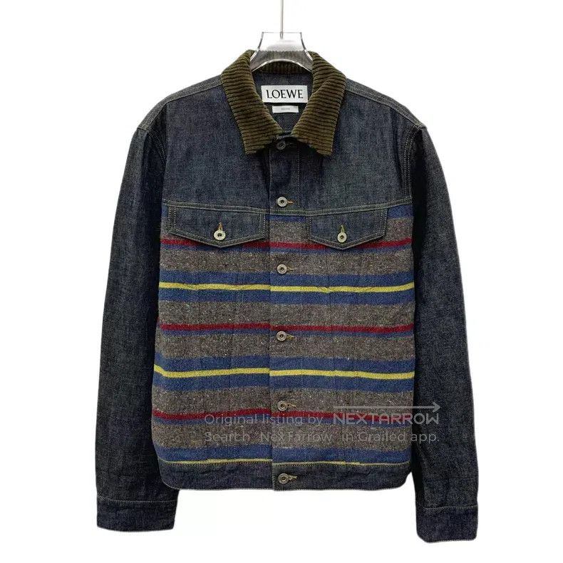 Loewe Loewe Colorful striped cotton collar single-breasted long Size US L / EU 52-54 / 3 - 1 Thumbnail