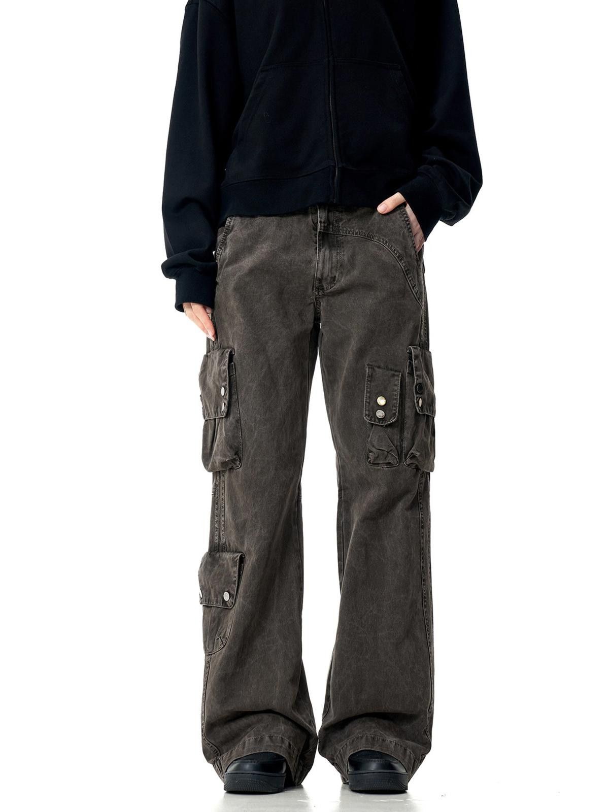 Vintage Cargo Pants, Loose Fit Utility Trousers Size US 30 / EU 46 - 2 Thumbnail