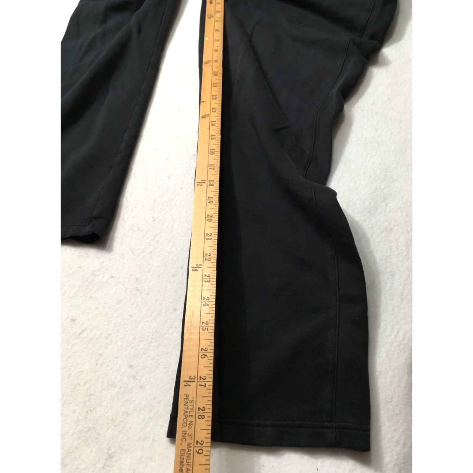 Adidas VINTAGE Adidas Tracks Pants Black Adults L Regular Straight Classic Waist 30” Distressed Spots Logo Size US 33 - 4 Thumbnail
