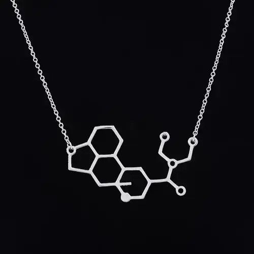 Other LSD Molecule Chain Trip Necklace Trippy Psychedelic Acid Size ONE SIZE - 2 Thumbnail