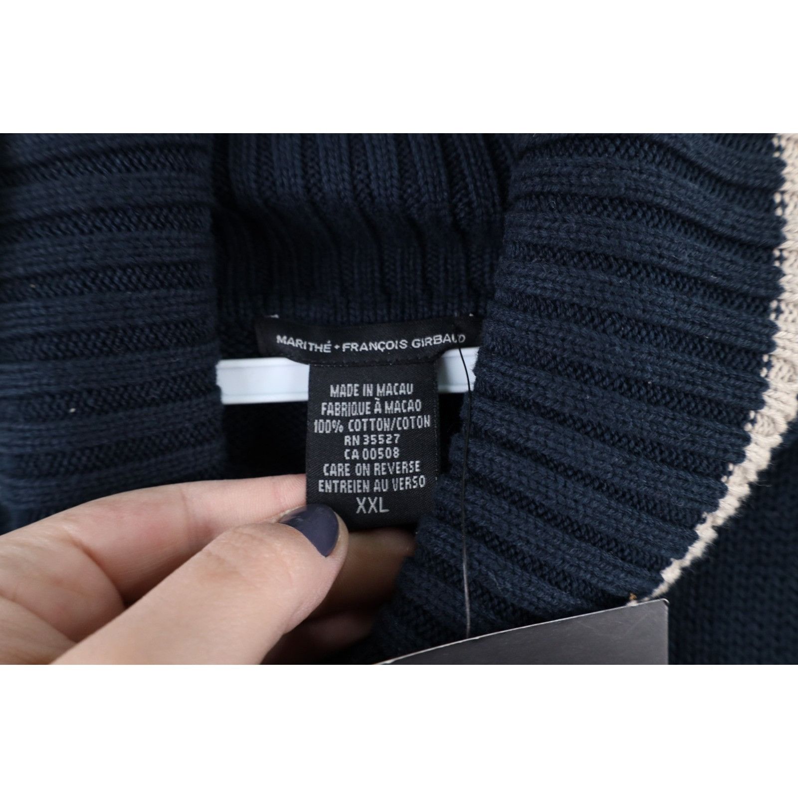 Marithe + Francois Girbaud × Vintage NOS Vintage 90s Marithe Francois Girbaud Turtleneck Sweater Size US XXL / EU 58 / 5 - 5 Thumbnail