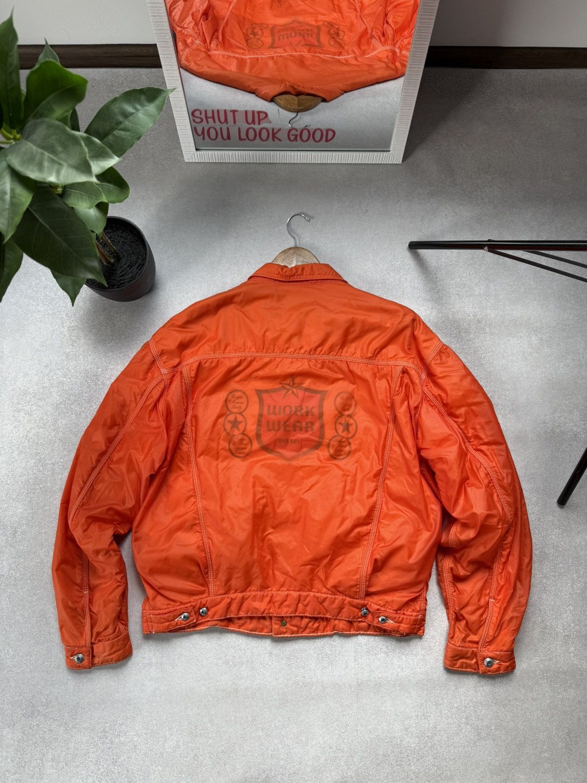 Diesel Vintage Diesel Work Wear Bomber Jacket Polyamide 90s Men’s Size US XL / EU 56 / 4 - 2 Thumbnail