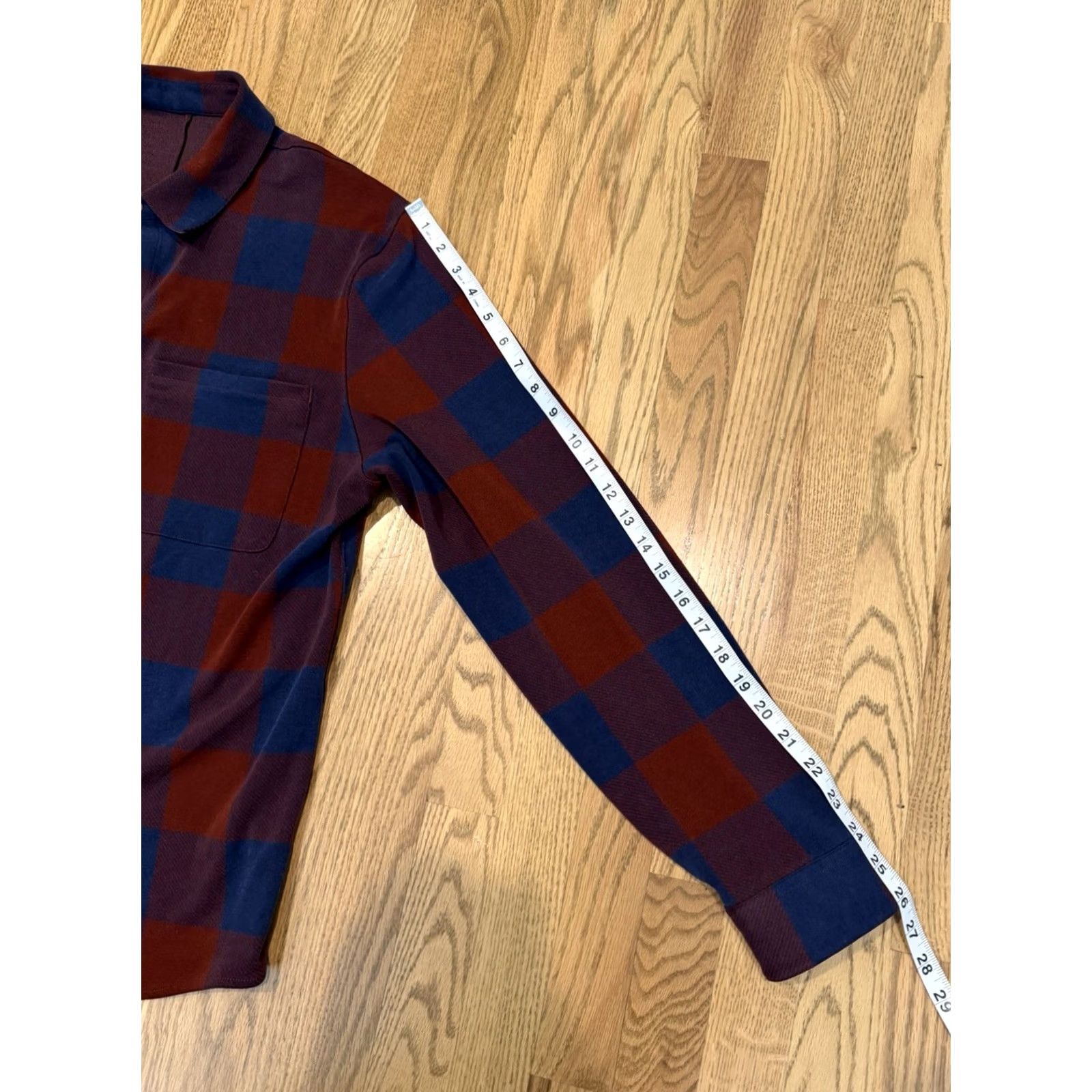 Lululemon Lululemon Overshirt Button-Up Plaid Shirt Long Sleeve Snap Men’s Large Red Blue Multicolor Size US L / EU 52-54 / 3 - 8 Thumbnail