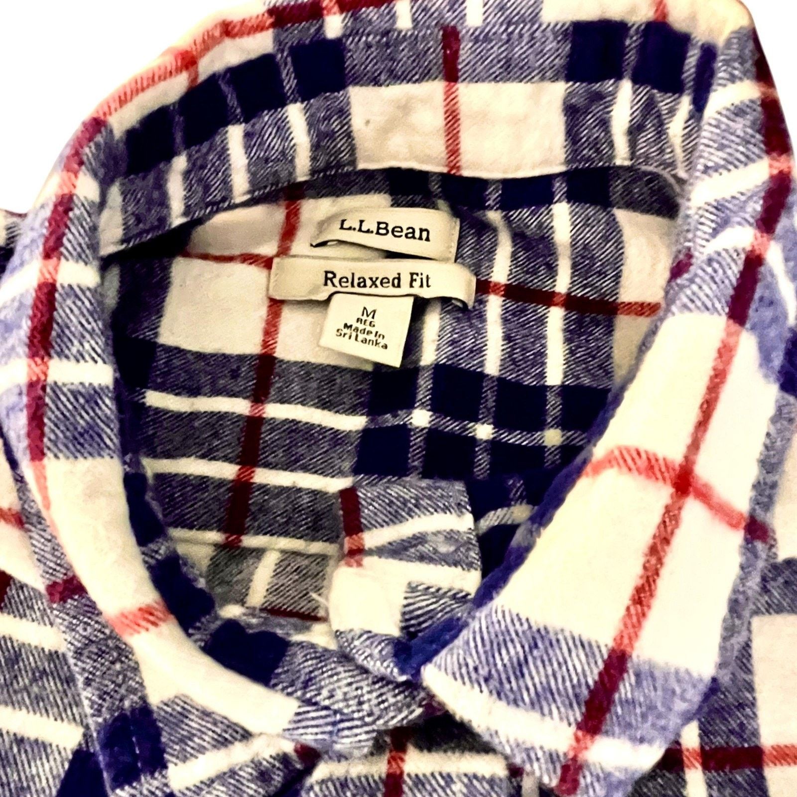 L.L. Bean L.L. Bean Shirt Mens M Blue Plaid Flannel long sleeve Size US M / EU 48-50 / 2 - 2 Thumbnail