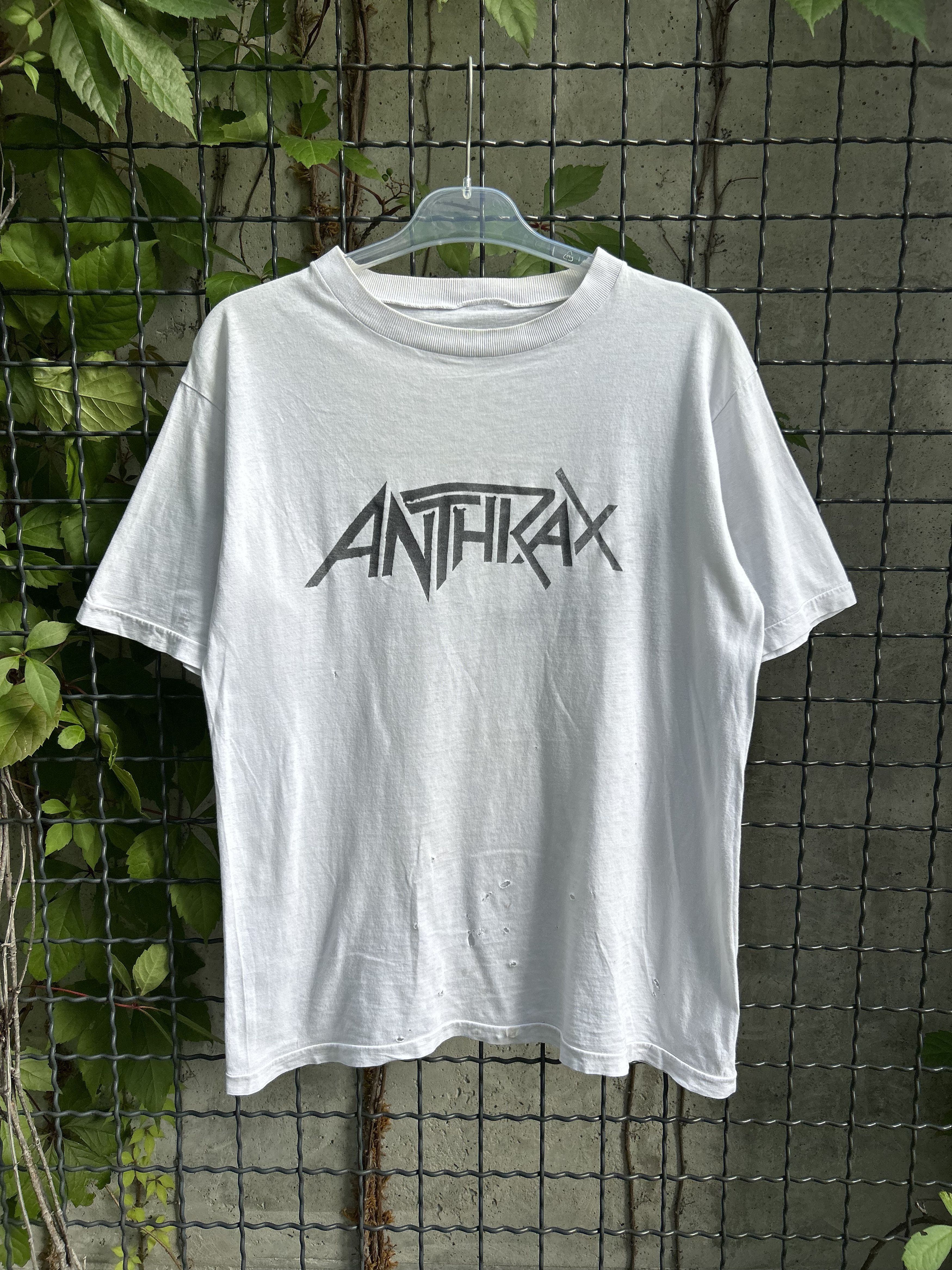 Band Tees Vintage 80s Anthrax NOT Rock Band T-shirt Size US M / EU 48-50 / 2 - 1 Thumbnail