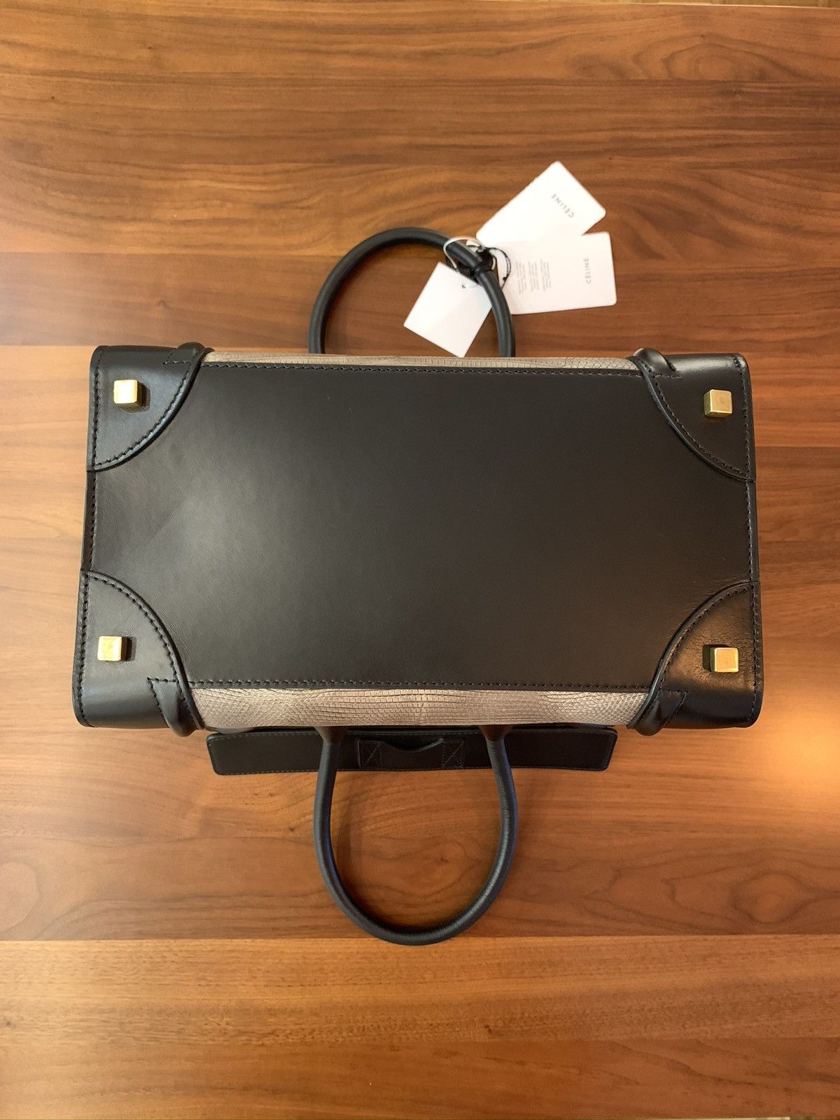 Celine Mini Luggage Leather and Lizard