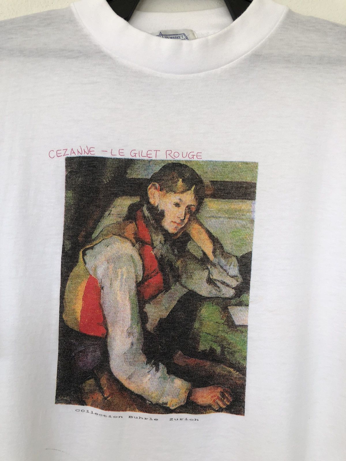 Art Comes First Vintage 90s PAUL CEZANNE The Boy in the Red Vest Size US L / EU 52-54 / 3 - 1 Thumbnail
