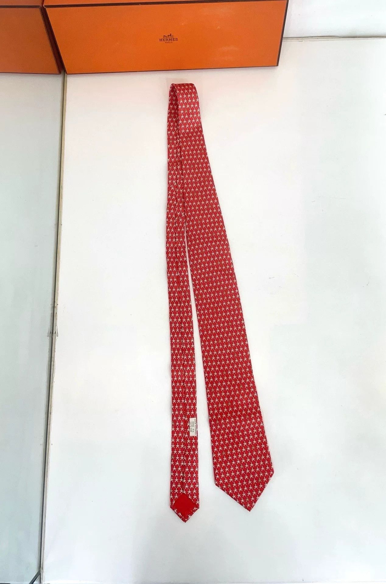 Hermes Hermes Limited Men's Silk Tie Size ONE SIZE - 1 Thumbnail