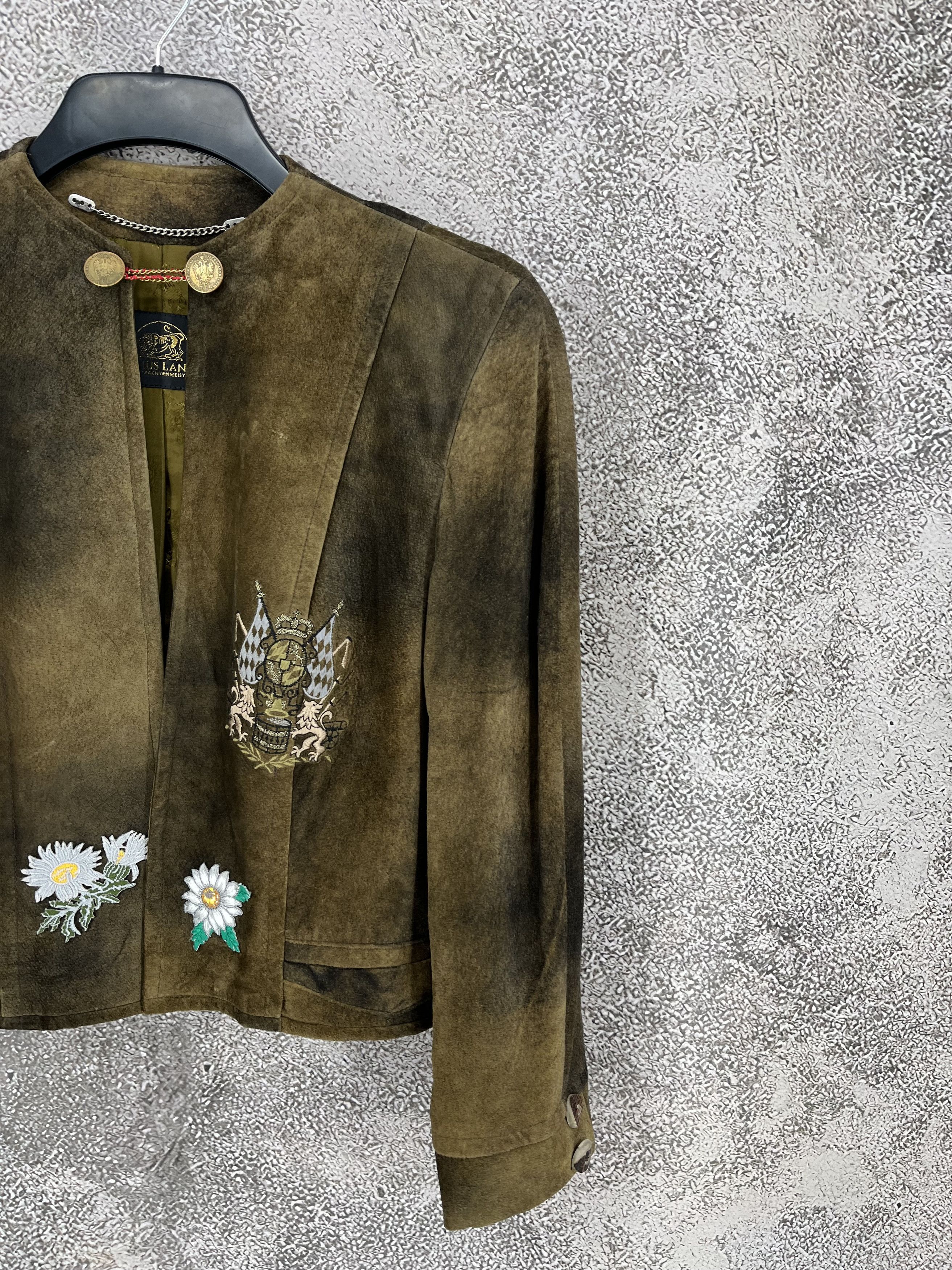 Julius Vintage Julius Lang Bavarian Leather Jacket Trachten Style Size S / US 4 / IT 40 - 5 Thumbnail