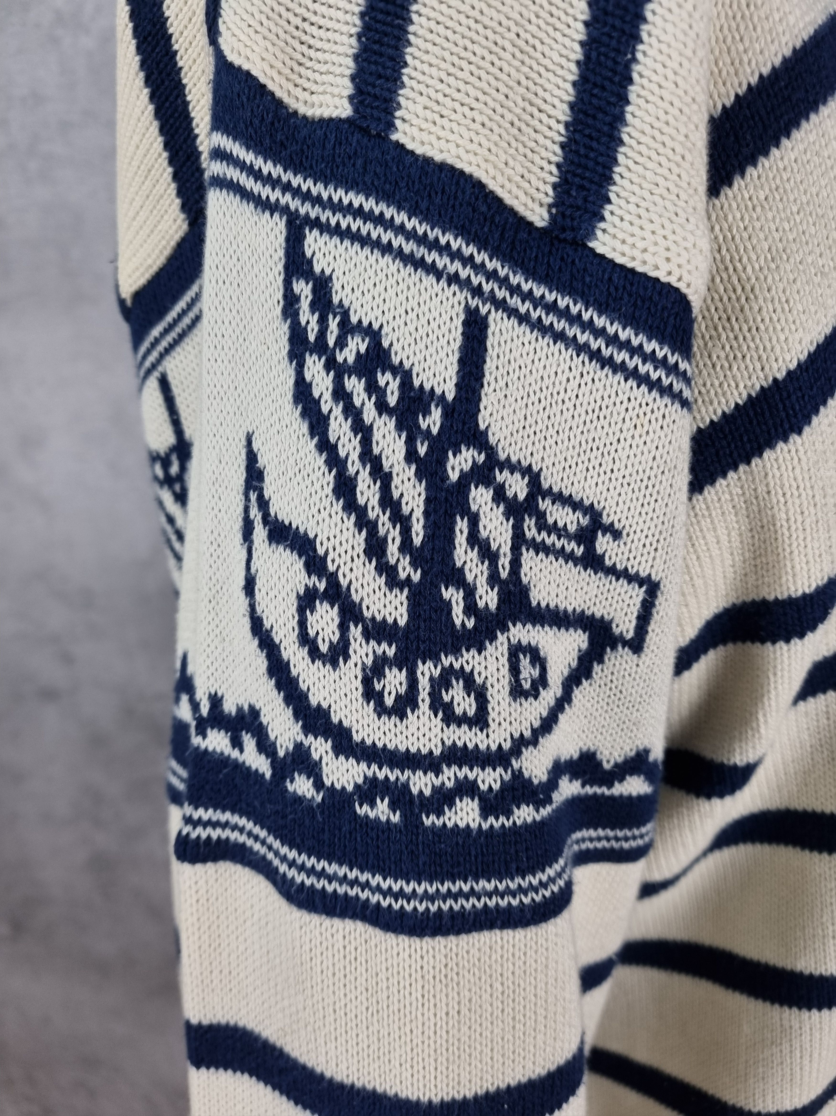 Iceberg × Jean Charles De Castelbajac Striped Castelbajac pour Iceberg Knitted Sweater Size US L / EU 52-54 / 3 - 13 Thumbnail