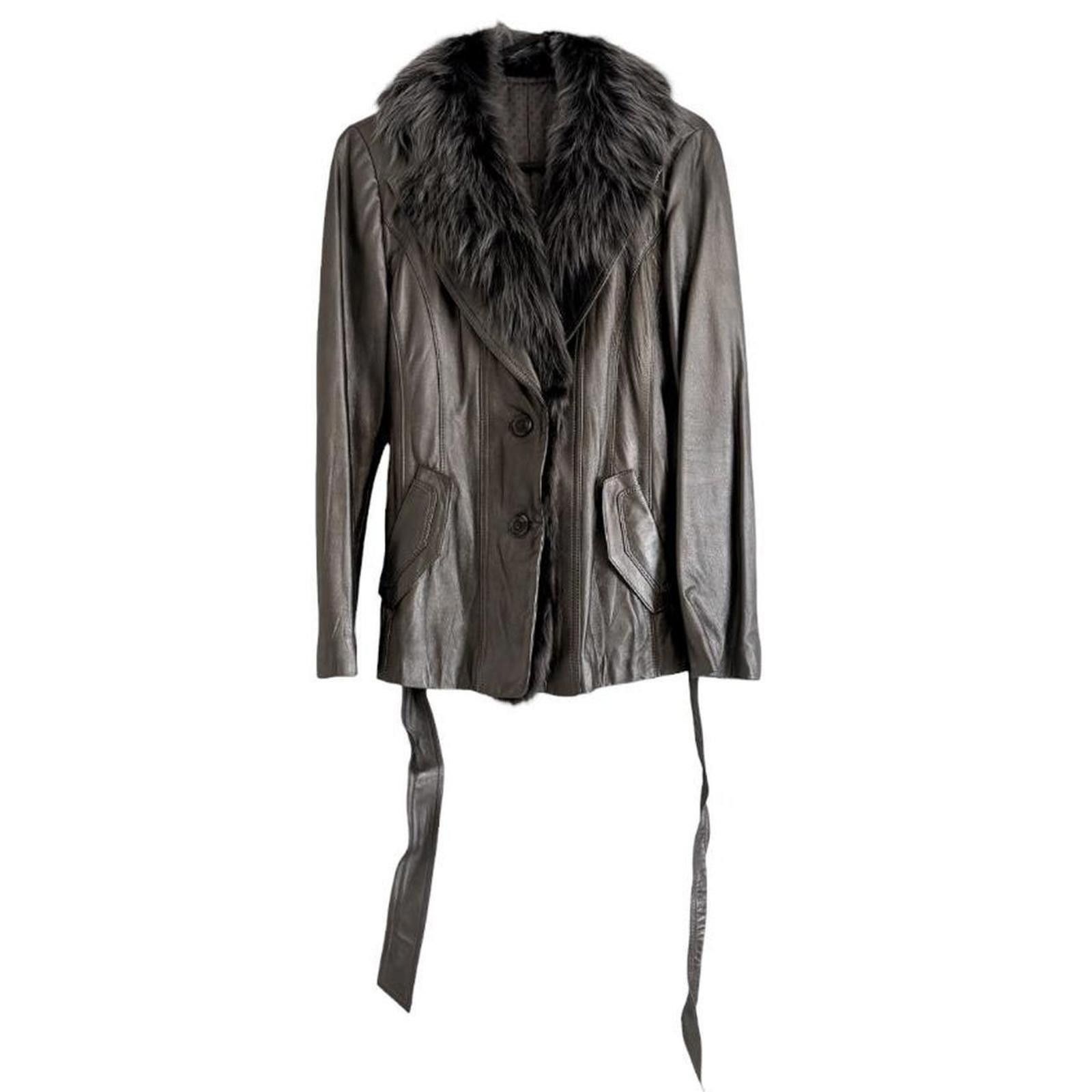 Other Real fur and leather whimsy goth penny lane coat jacket Size XS / US 0-2 / IT 36-38 - 2 Thumbnail