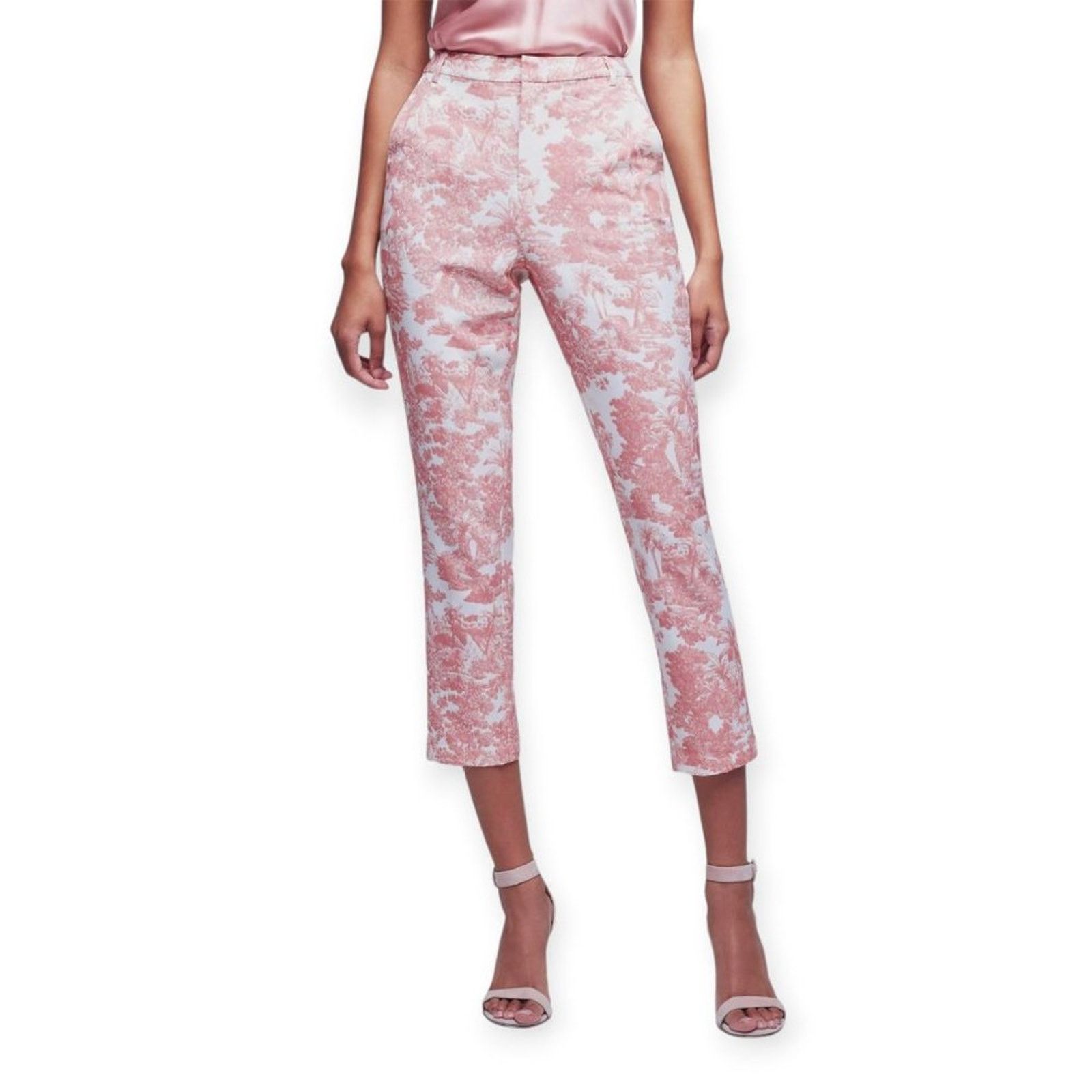 L'AGENCE L'Agence Ludivine Rose Floral Trouser Size 4 Cropped Size 27" / US 4 / IT 40 - 3 Thumbnail