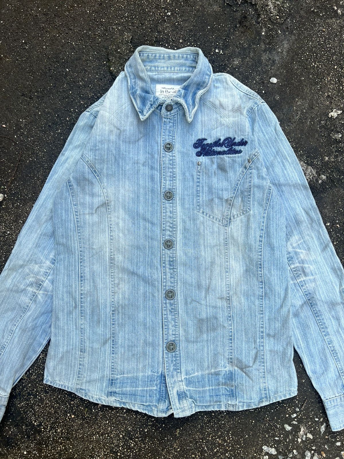 If Six Was Nine In The Attic Hesitation Forbidden Denim Shirt Jacket Size US M / EU 48-50 / 2 - 10 Thumbnail