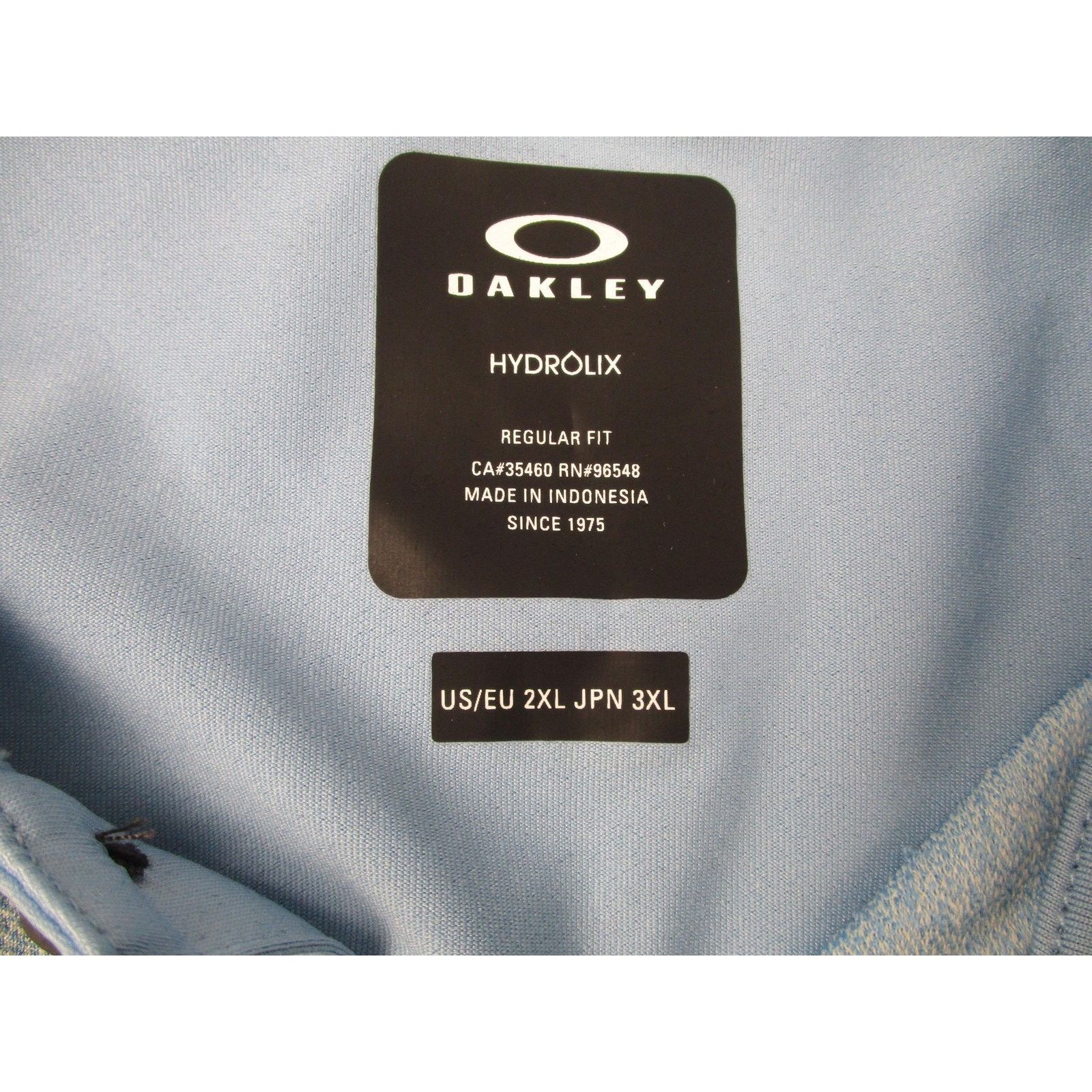 Oakley Oakley Reduct Hydrolix Polo Shirt Mens 2XL Blue Palm Golf Size US XL / EU 56 / 4 - 3 Thumbnail
