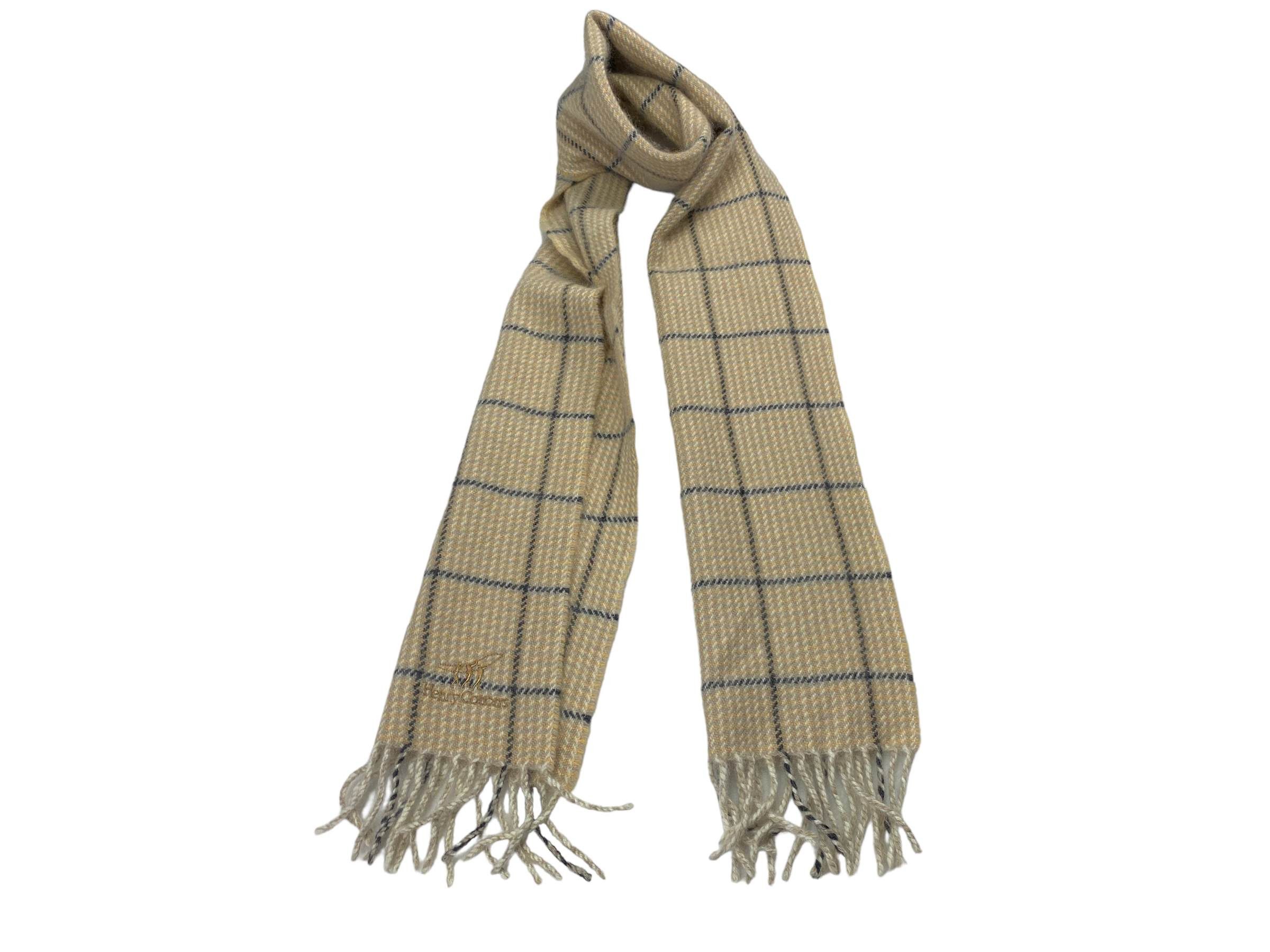 Henry Cotton's × Vintage Vintage Henry Cottons Checkered Scarf Wool 90s Made in Italy Size ONE SIZE - 1 Thumbnail