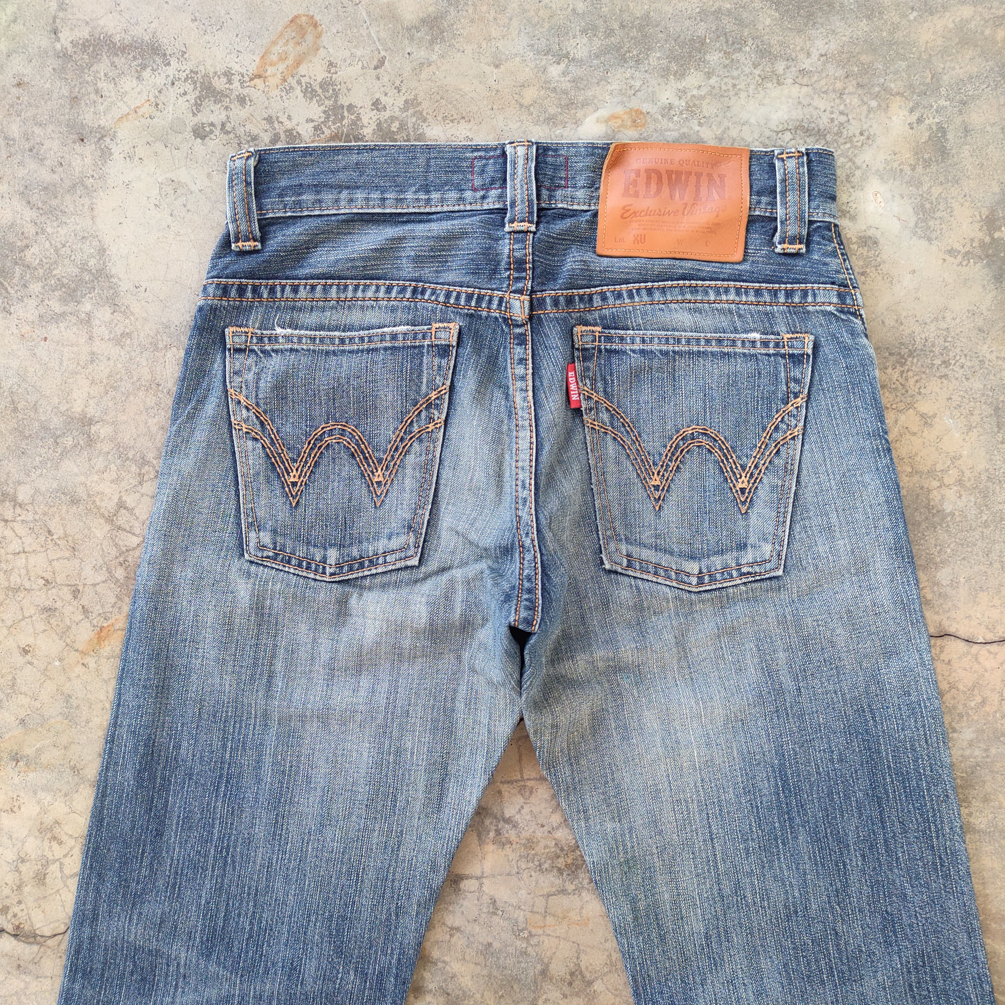Edwin # VINTAGE DISTRESSED EDWIN FADED BLUE JEANS PANTS Size US 32 / EU 48 - 9 Thumbnail