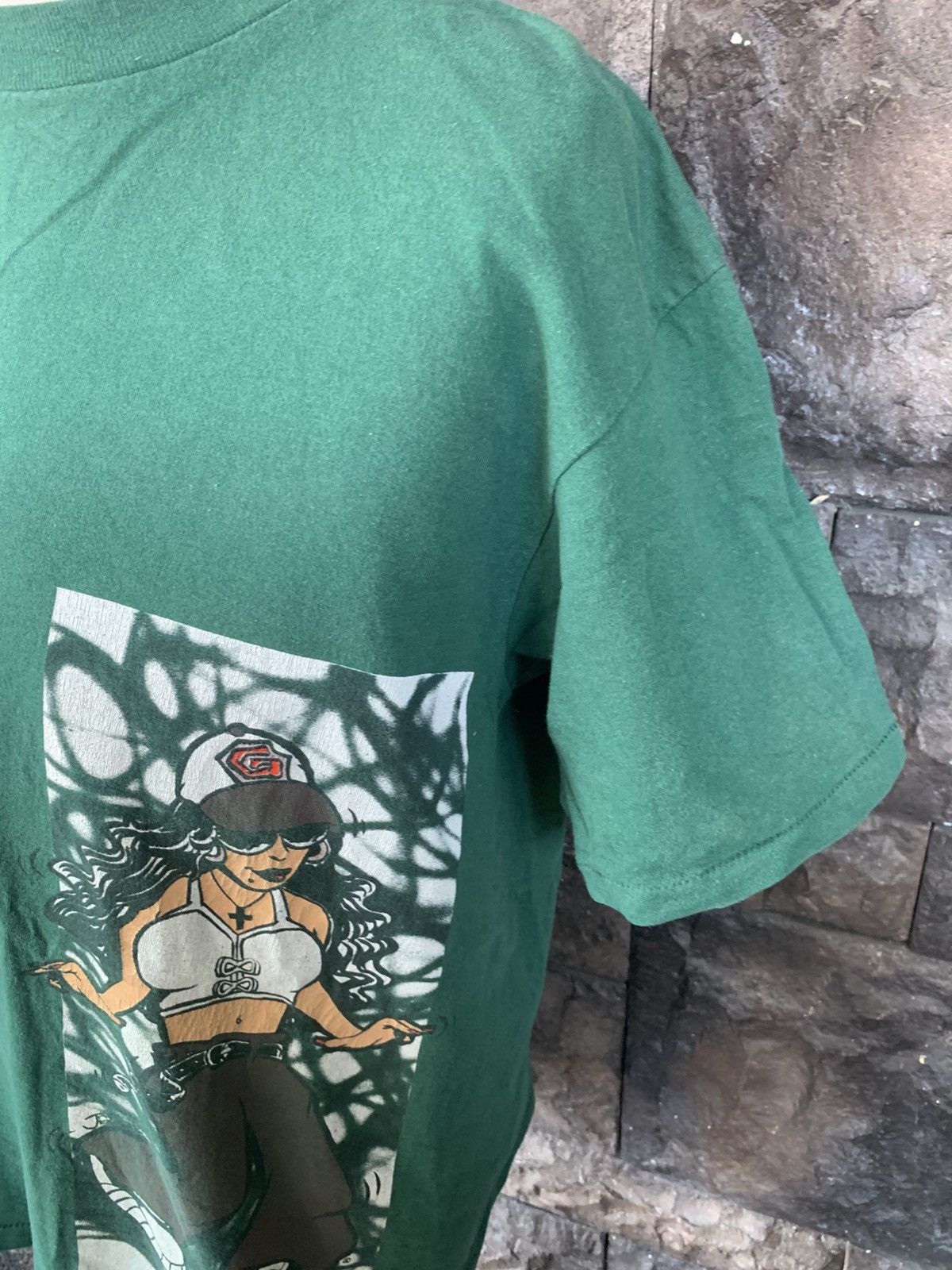 Vintage Vintage 90s Graffiti Hip Hop Graphics Streetwear T shirt Size US L / EU 52-54 / 3 - 3 Thumbnail