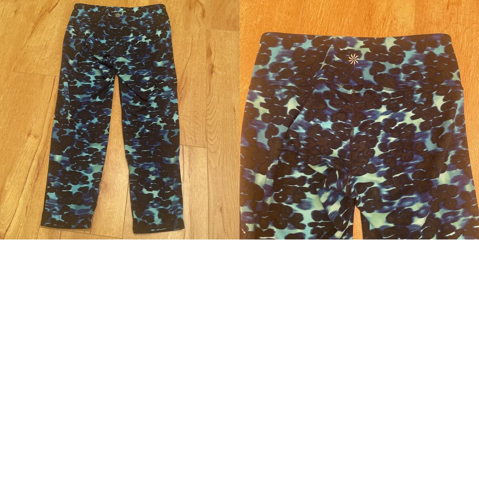 Athleta Athleta Women Blue Underwater XS Chaturanga Crop Yoga Tight Leggings Size 26" / US 2 / IT 38 - 8 Thumbnail
