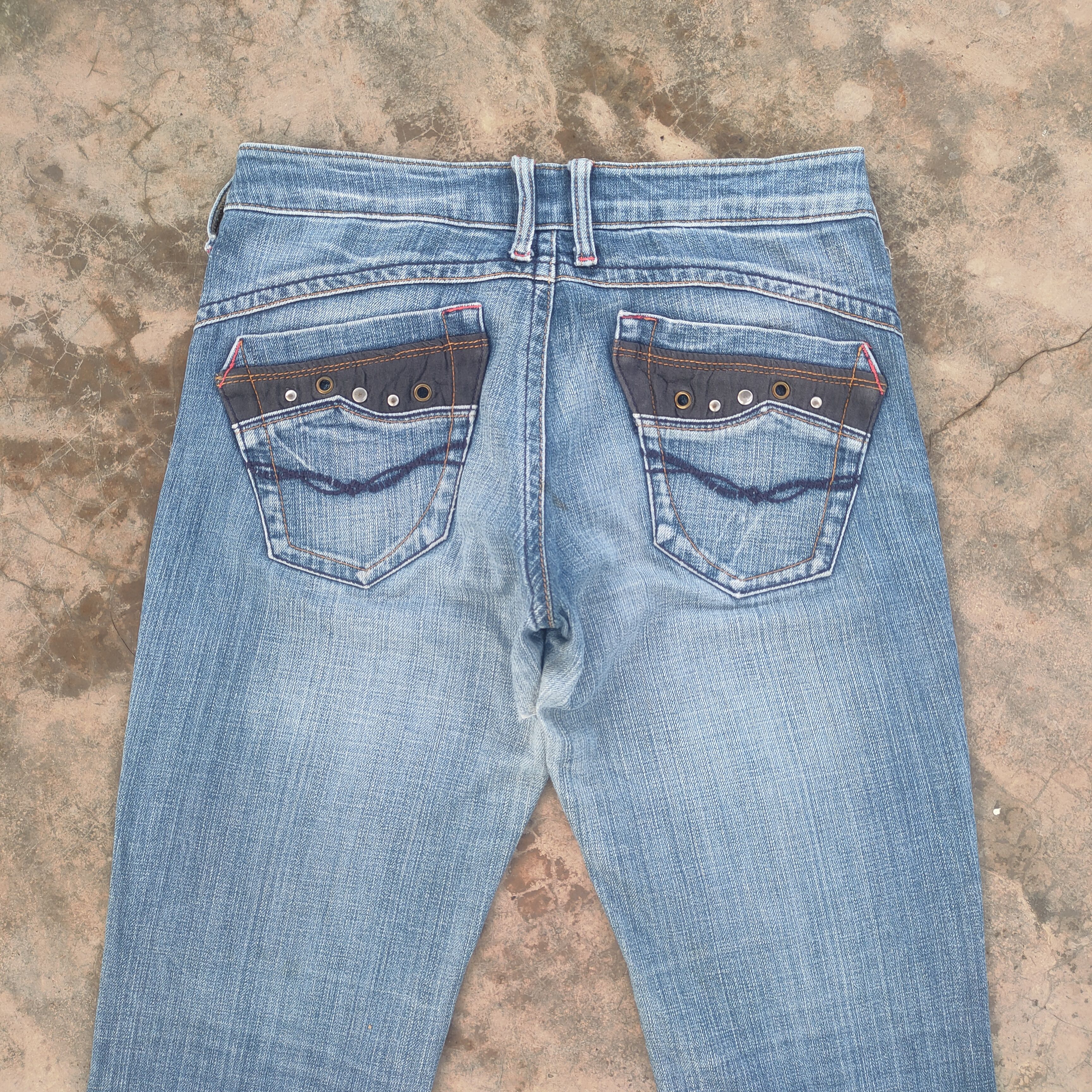 Japanese Brand × Jean × Vintage VINTAGE JAPANESE FLARE FADED DENIM JEANS PANTS Size US 31 - 10 Thumbnail