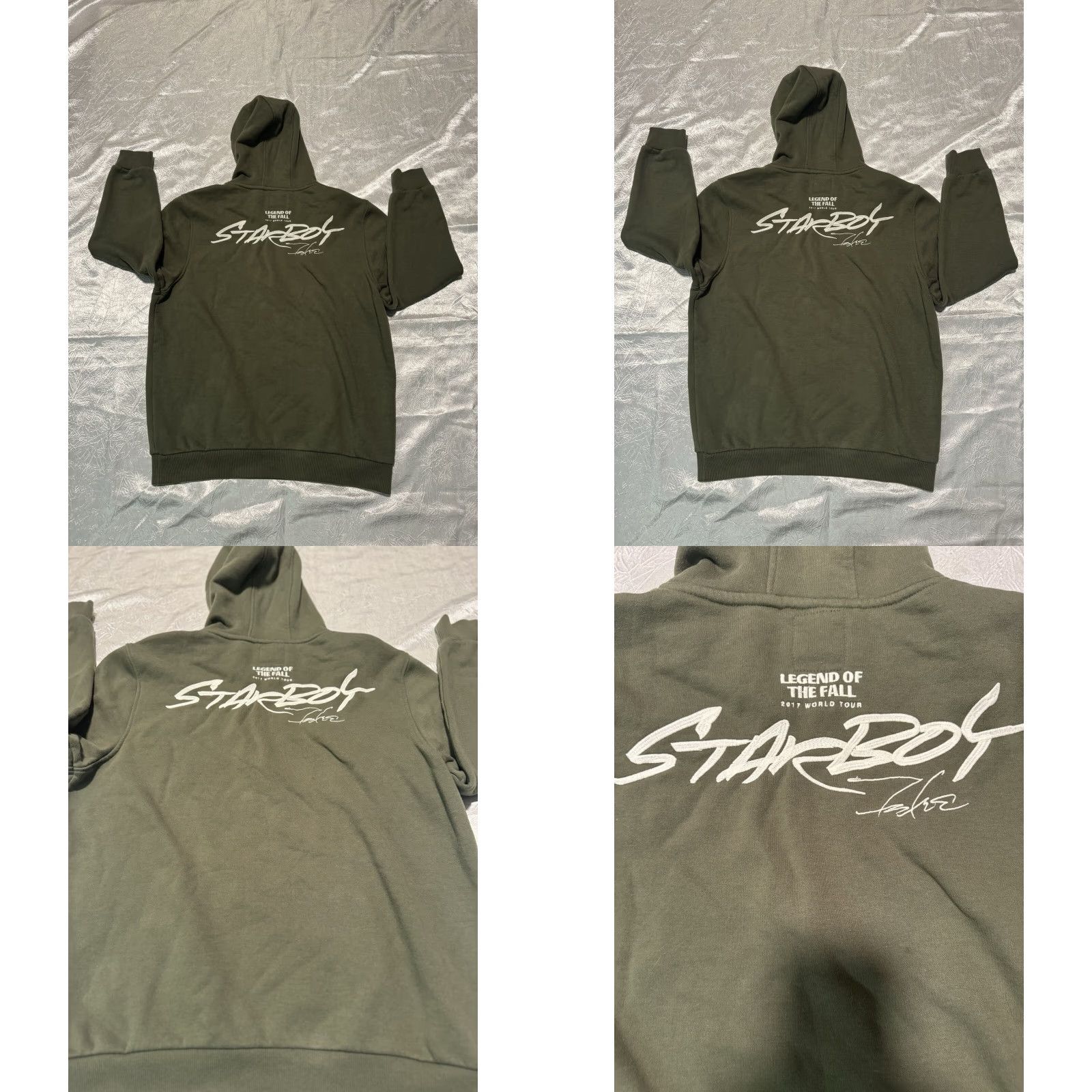 Vintage VINTAGE? (No) The Weeknd XO Legend of the Fall Starboy Pullover Hoody Size Large Olive Green Cotton Logo Hoodie Men Regular Size US L / EU 52-54 / 3 - 9 Thumbnail