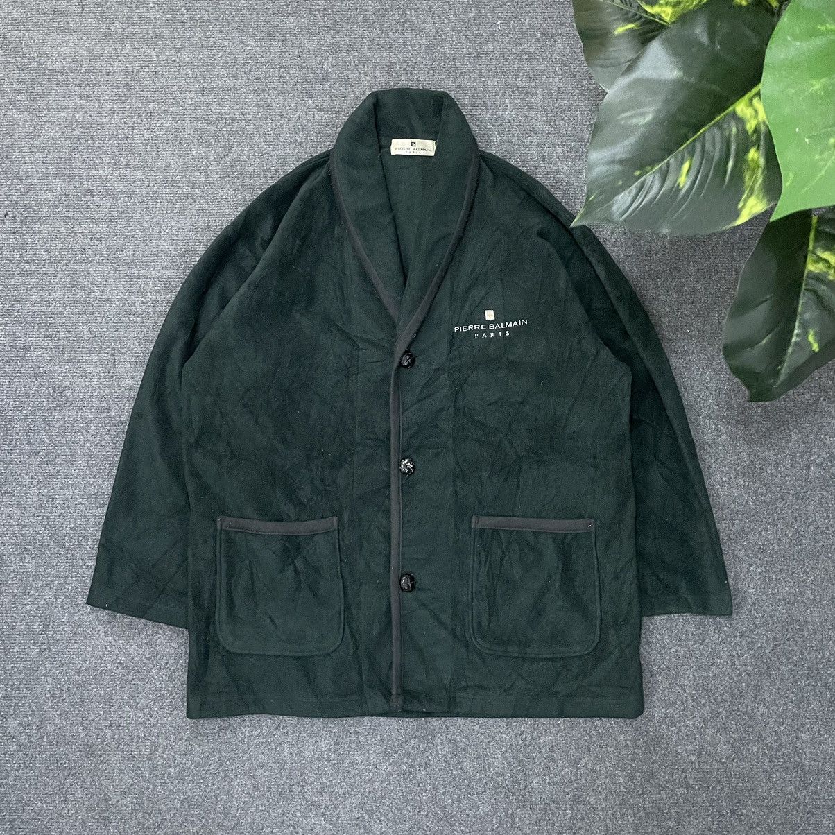 Designer × Pierre Balmain Pierre Balmain Button Fleece Jacket Size US L / EU 52-54 / 3 - 1 Thumbnail