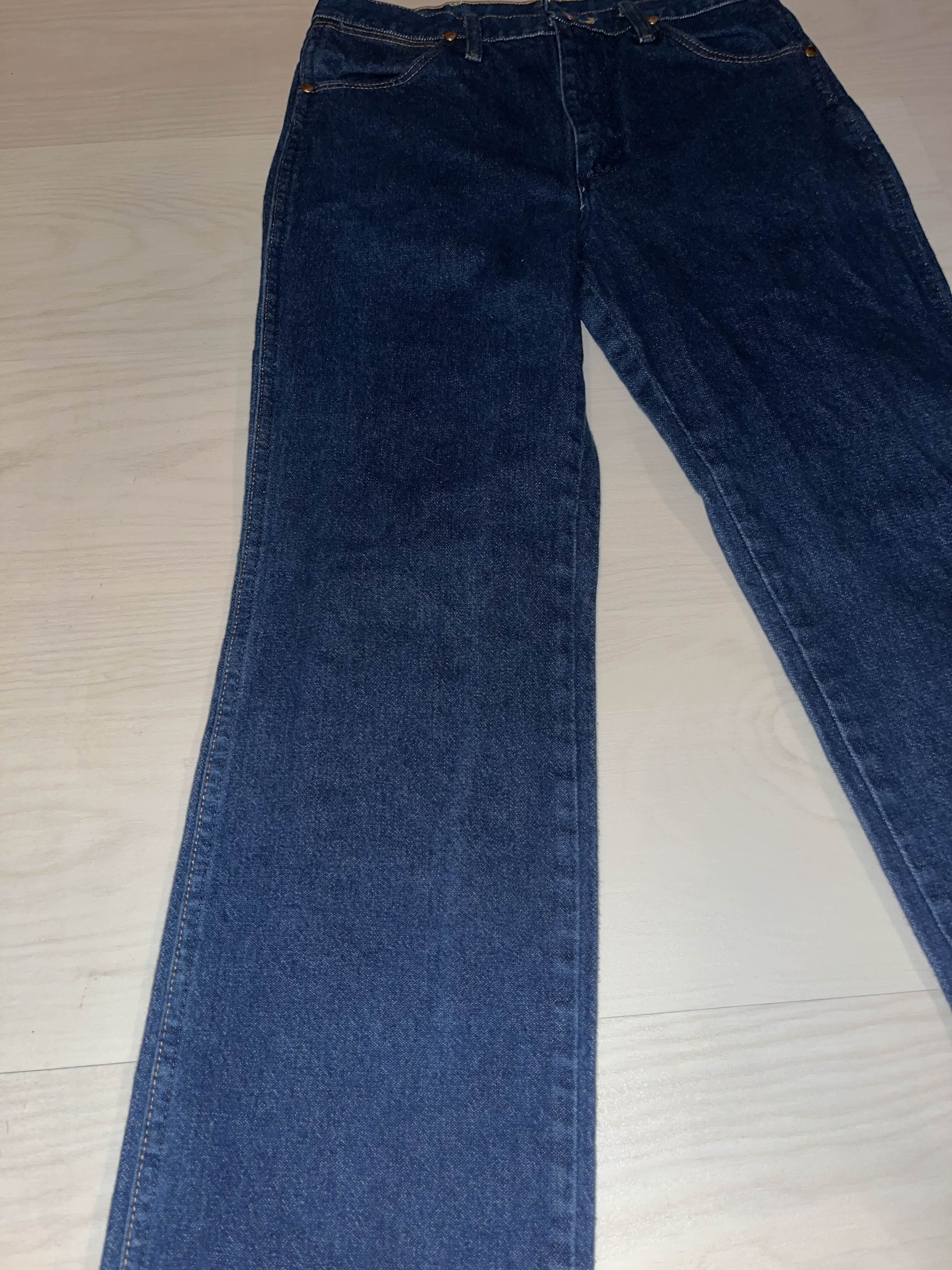 Vintage × Wrangler Wrangler Dark Wash Denim Jeans Size US 31 - 3 Thumbnail