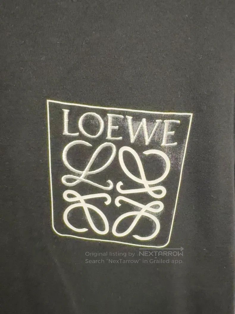 Loewe Loewe Anagram Series Black Short Sleeve T-Shirt Size L / US 10 / IT 46 - 2 Thumbnail