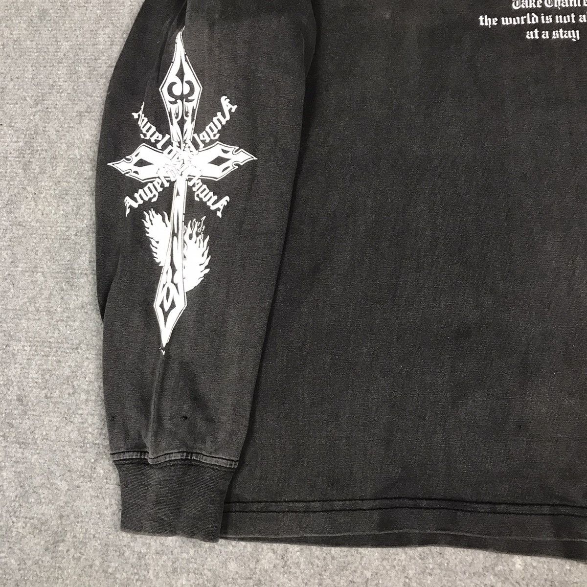 14th Addiction × Japanese Brand × KMRii Angel Devil Black Sun faded Distress Punk long Tshirt Size US S / EU 44-46 / 1 - 4 Thumbnail